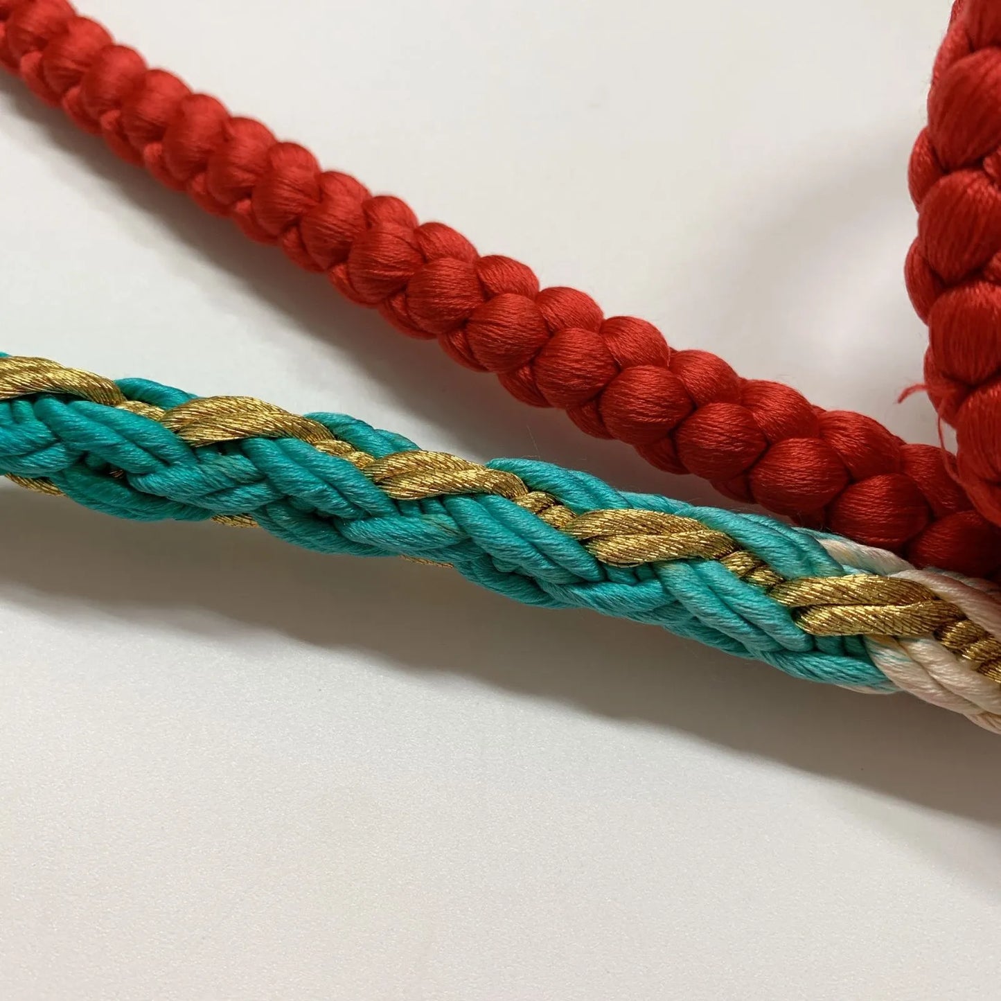 6495# Japanese Kimono Accessory Obiage and Obijime 2-piece Set Silk Shibori