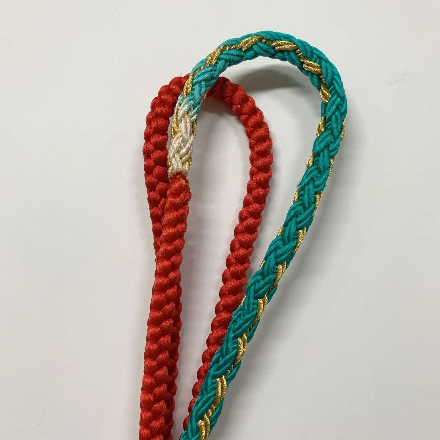 6495# Japanese Kimono Accessory Obiage and Obijime 2-piece Set Silk Shibori