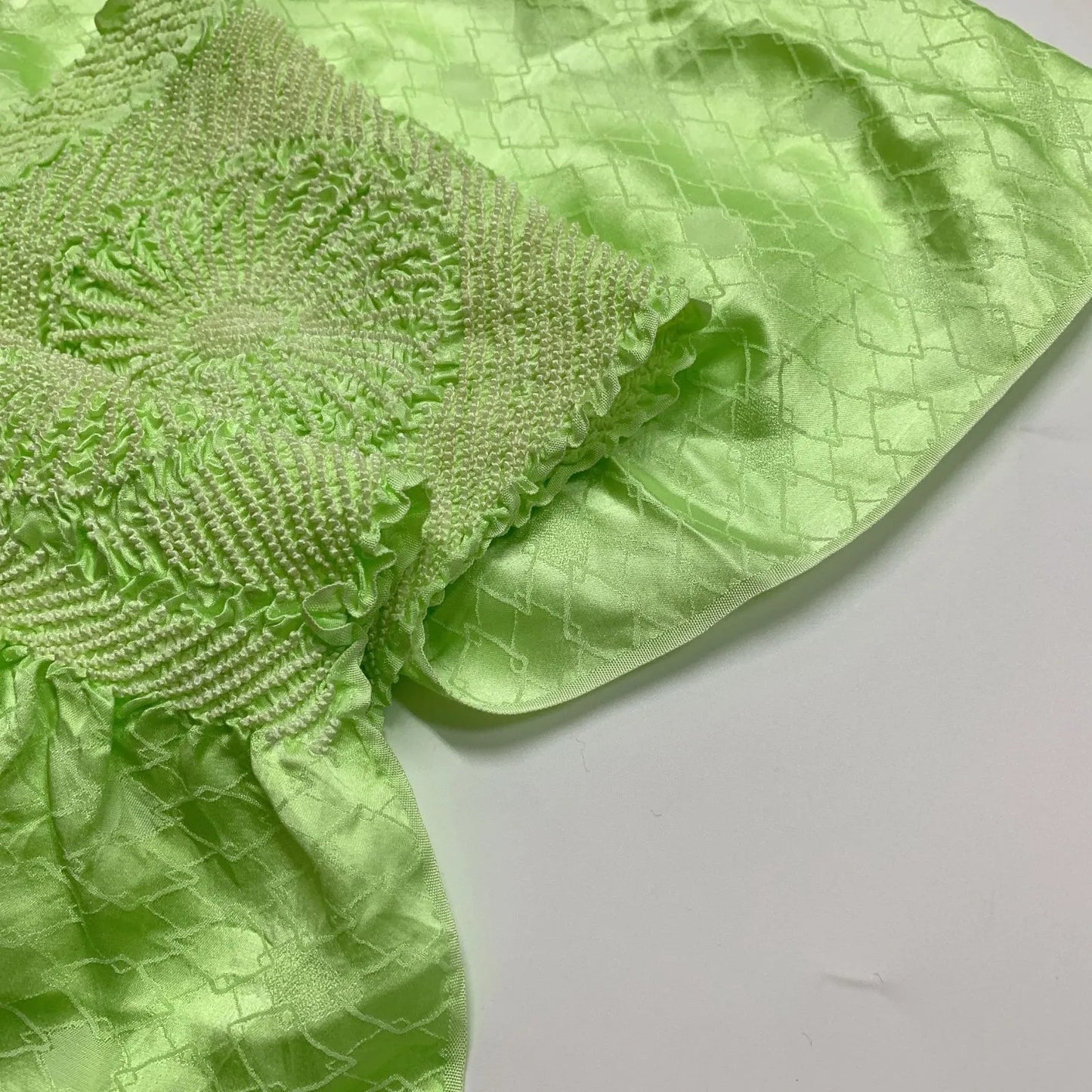 6496# Japanese Kimono Accessory Obiage and Obijime 2-piece Set Silk Shibori