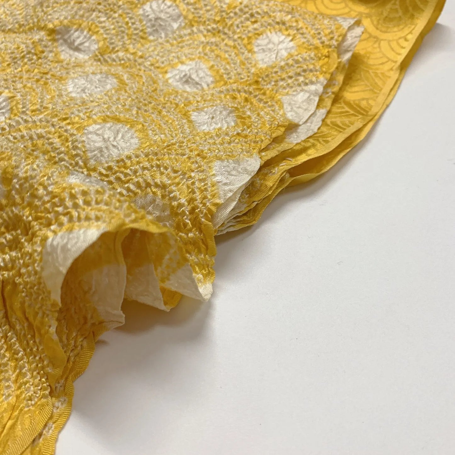 6504# Japanese Kimono Accessory Obiage and Obijime 2-piece Set Silk Shibori