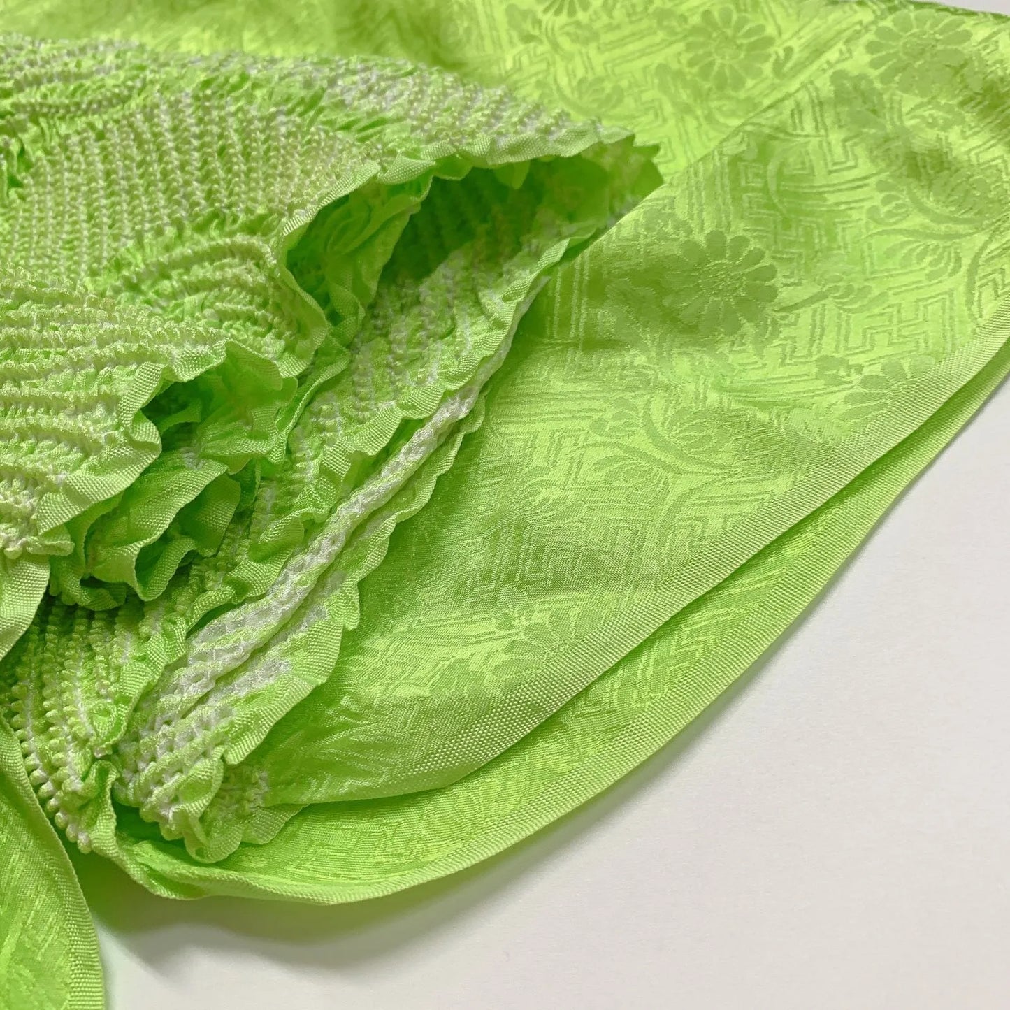 6505# Japanese Kimono Accessory Obiage and Obijime 2-piece Set Silk Shibori