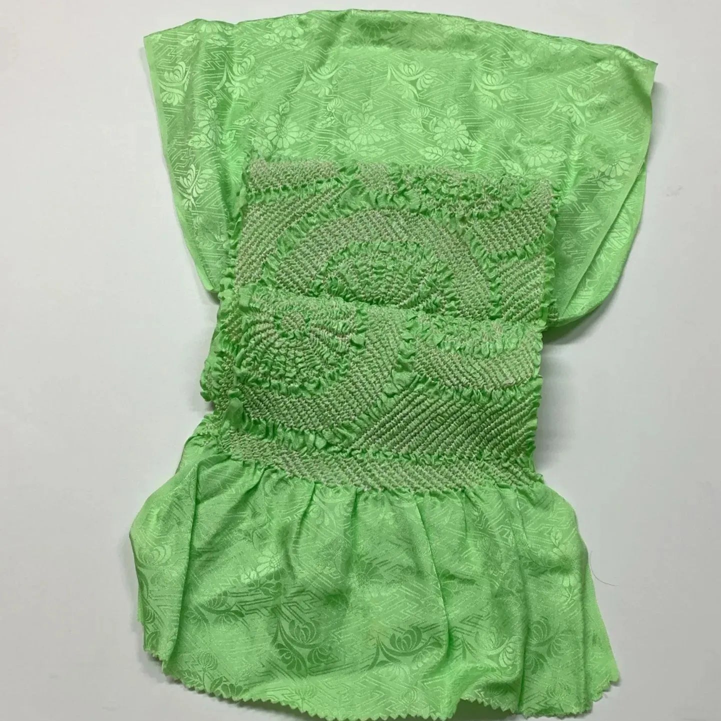 6494# Japanese Kimono Accessory Obiage and Obijime 2-piece Set Silk Shibori