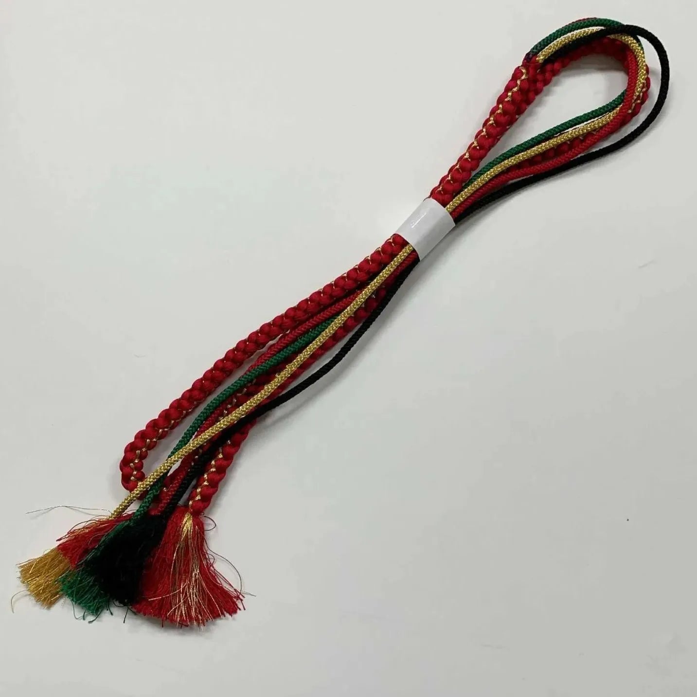 6496# Japanese Kimono Accessory Obiage and Obijime 2-piece Set Silk Shibori