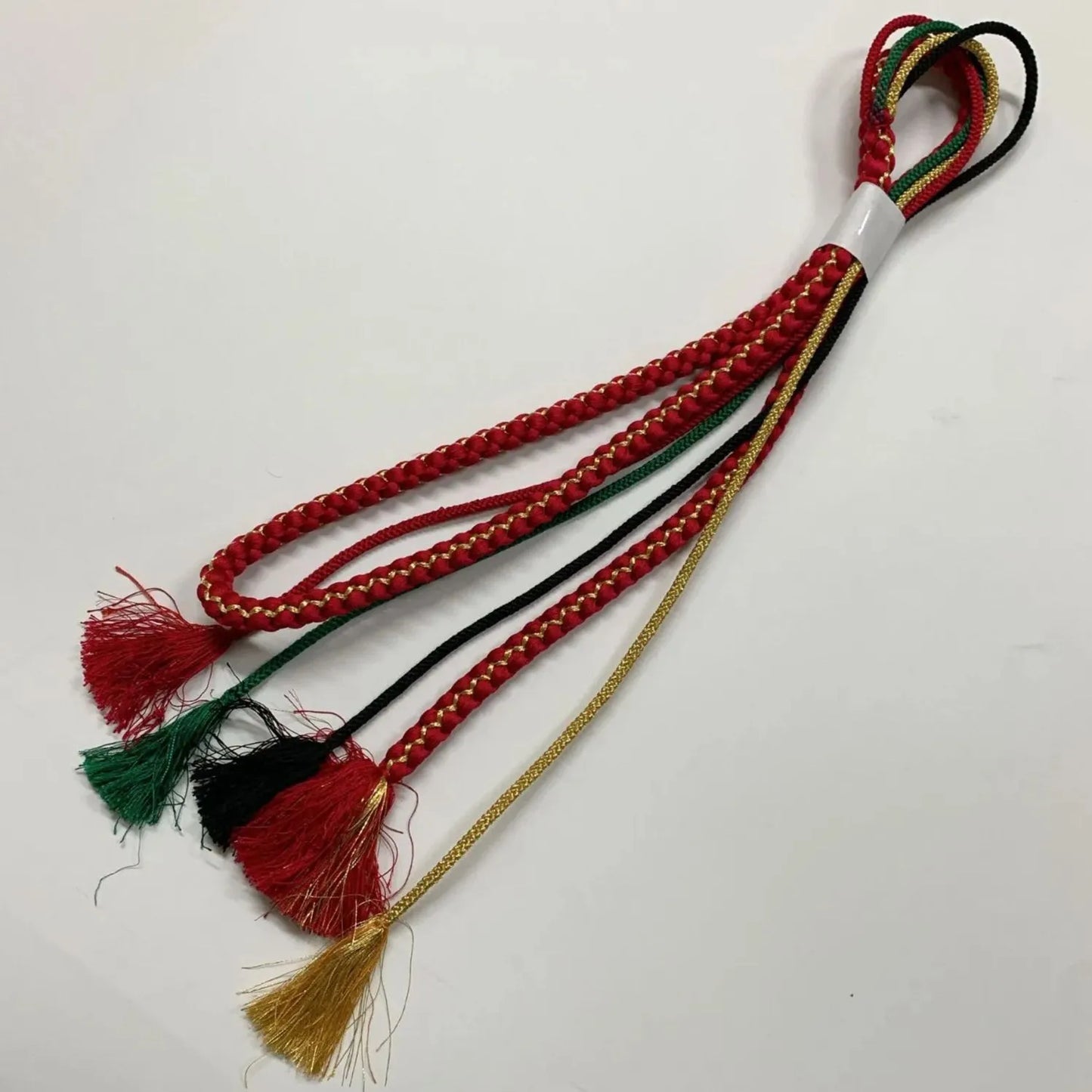 6496# Japanese Kimono Accessory Obiage and Obijime 2-piece Set Silk Shibori