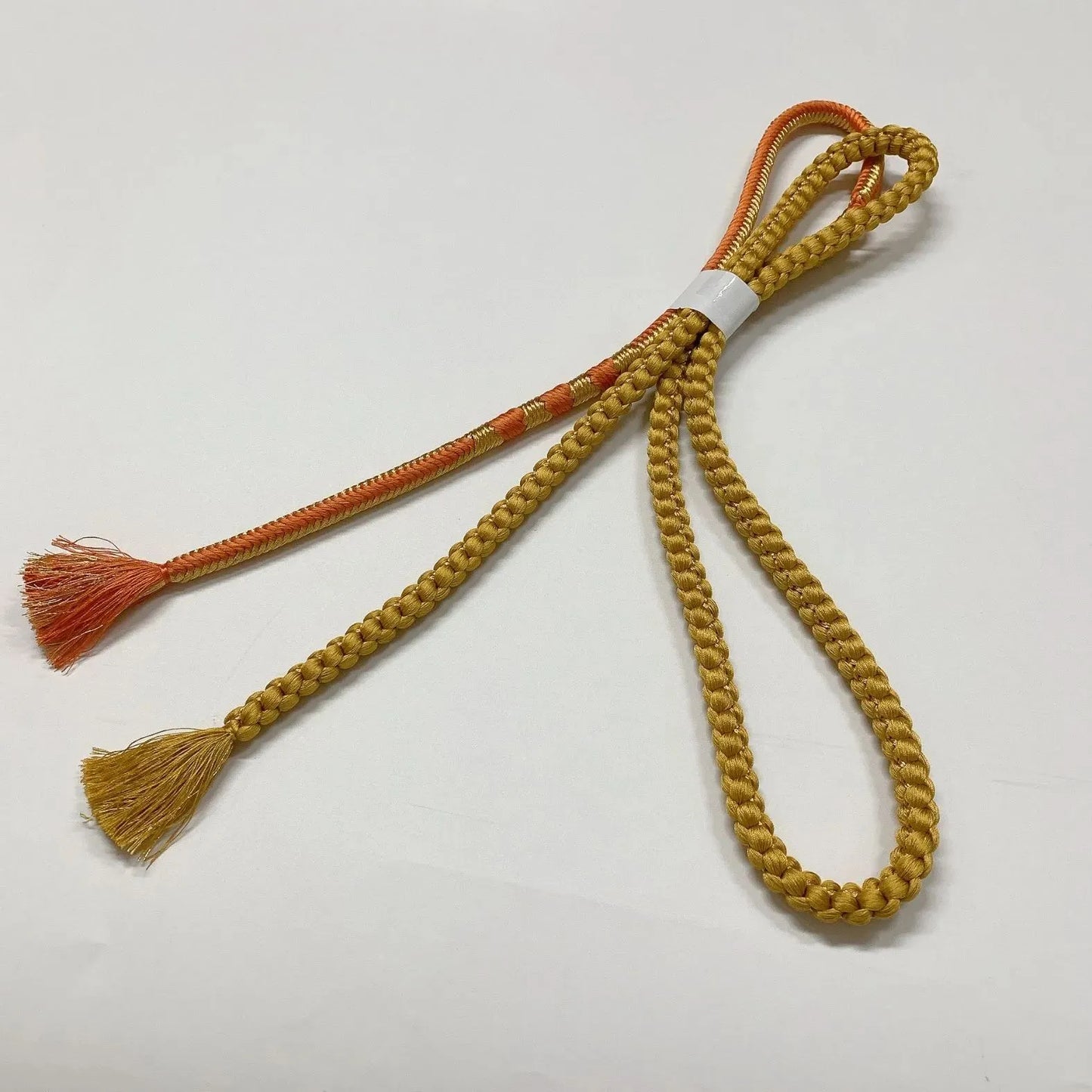 6497# Japanese Kimono Accessory Obiage and Obijime 2-piece Set Silk Shibori