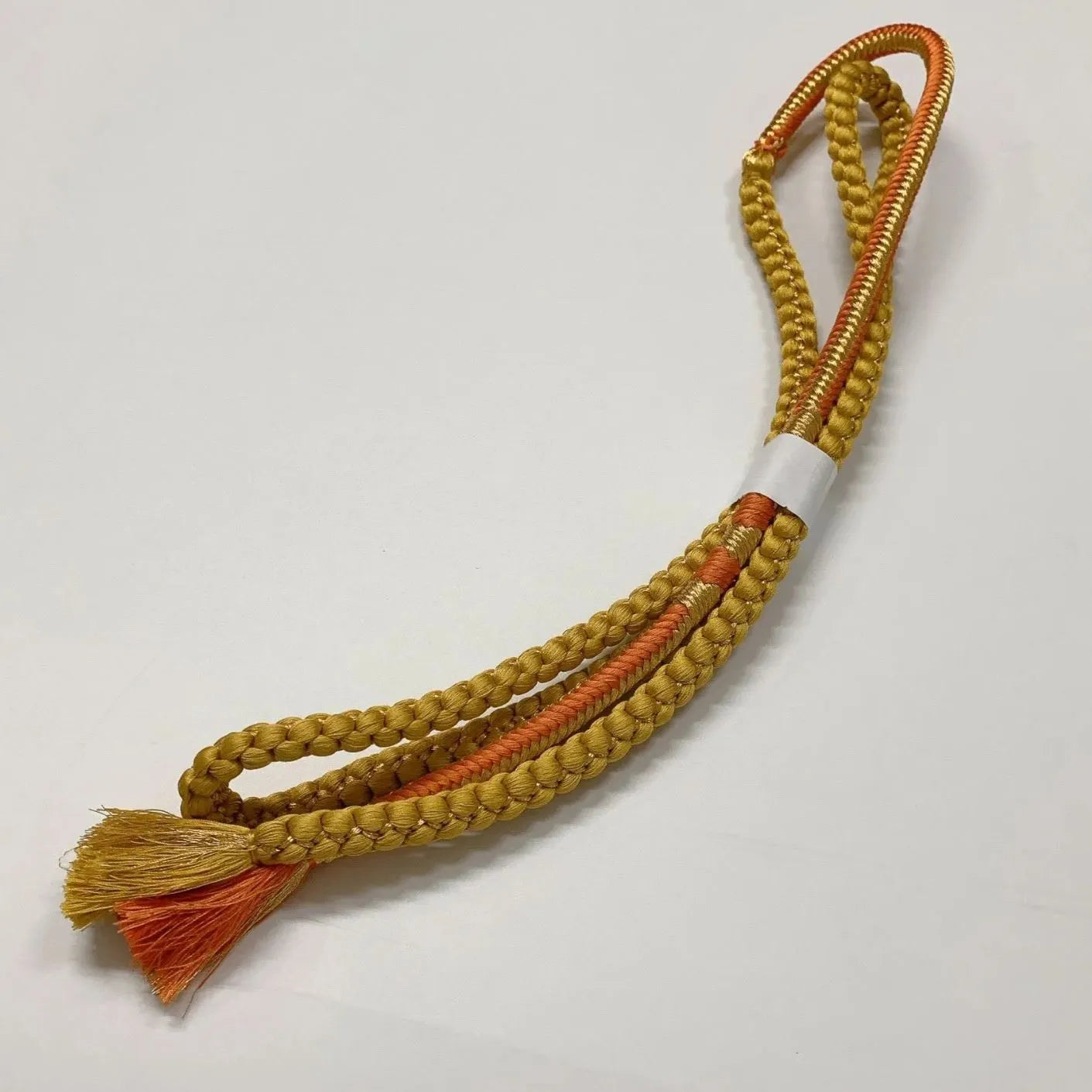 6497# Japanese Kimono Accessory Obiage and Obijime 2-piece Set Silk Shibori