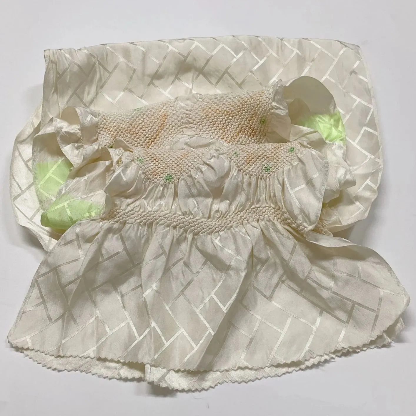 6499# Japanese Kimono Accessory Obiage and Obijime 2-piece Set Silk Shibori