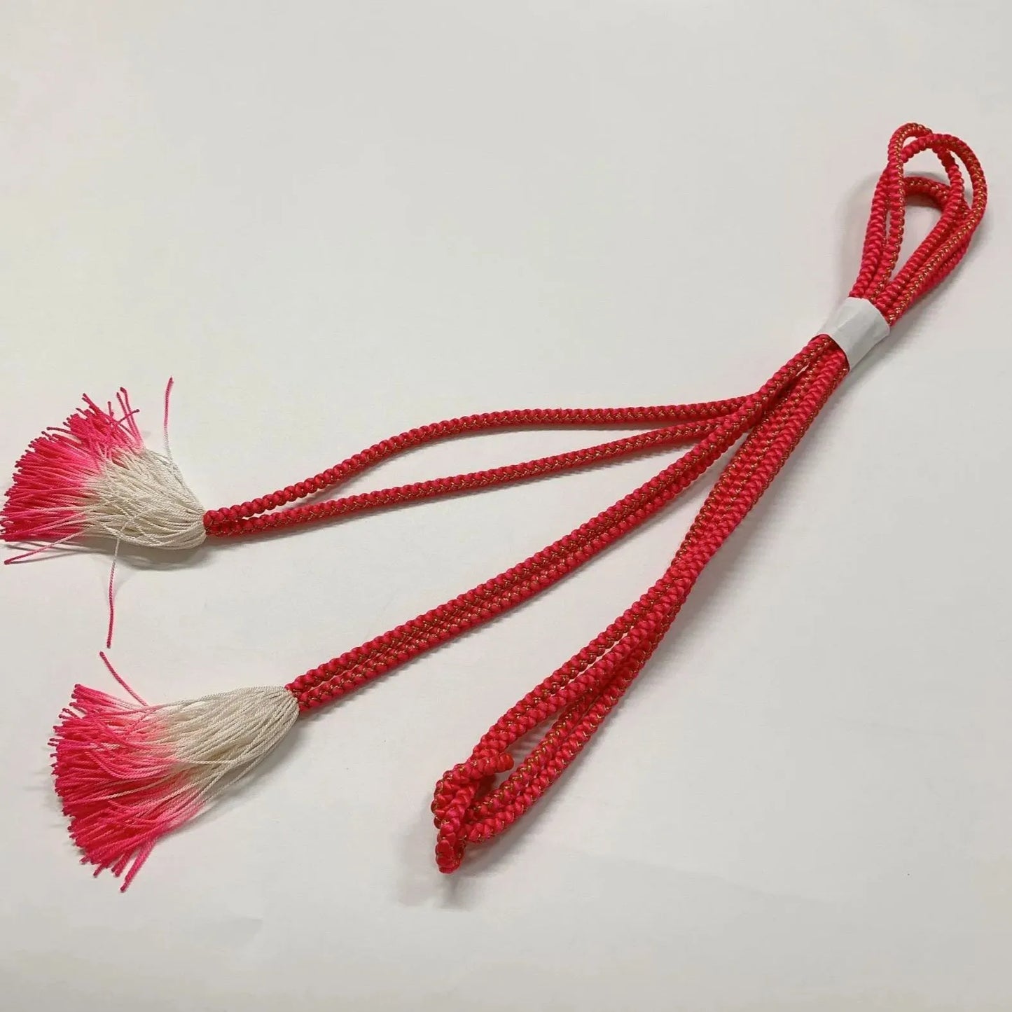 6502# Japanese Kimono Accessory Obiage and Obijime 2-piece Set Silk Shibori