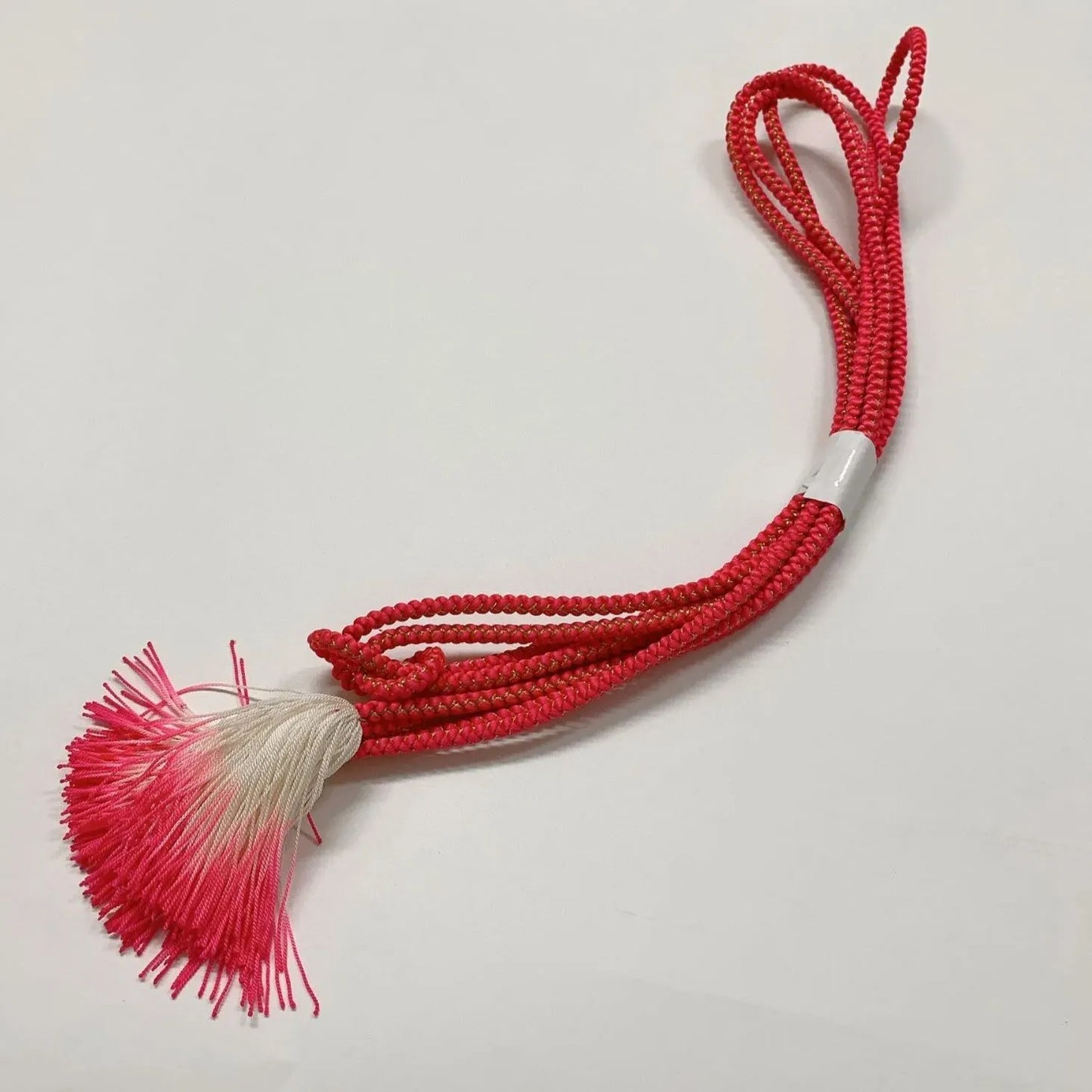 6502# Japanese Kimono Accessory Obiage and Obijime 2-piece Set Silk Shibori