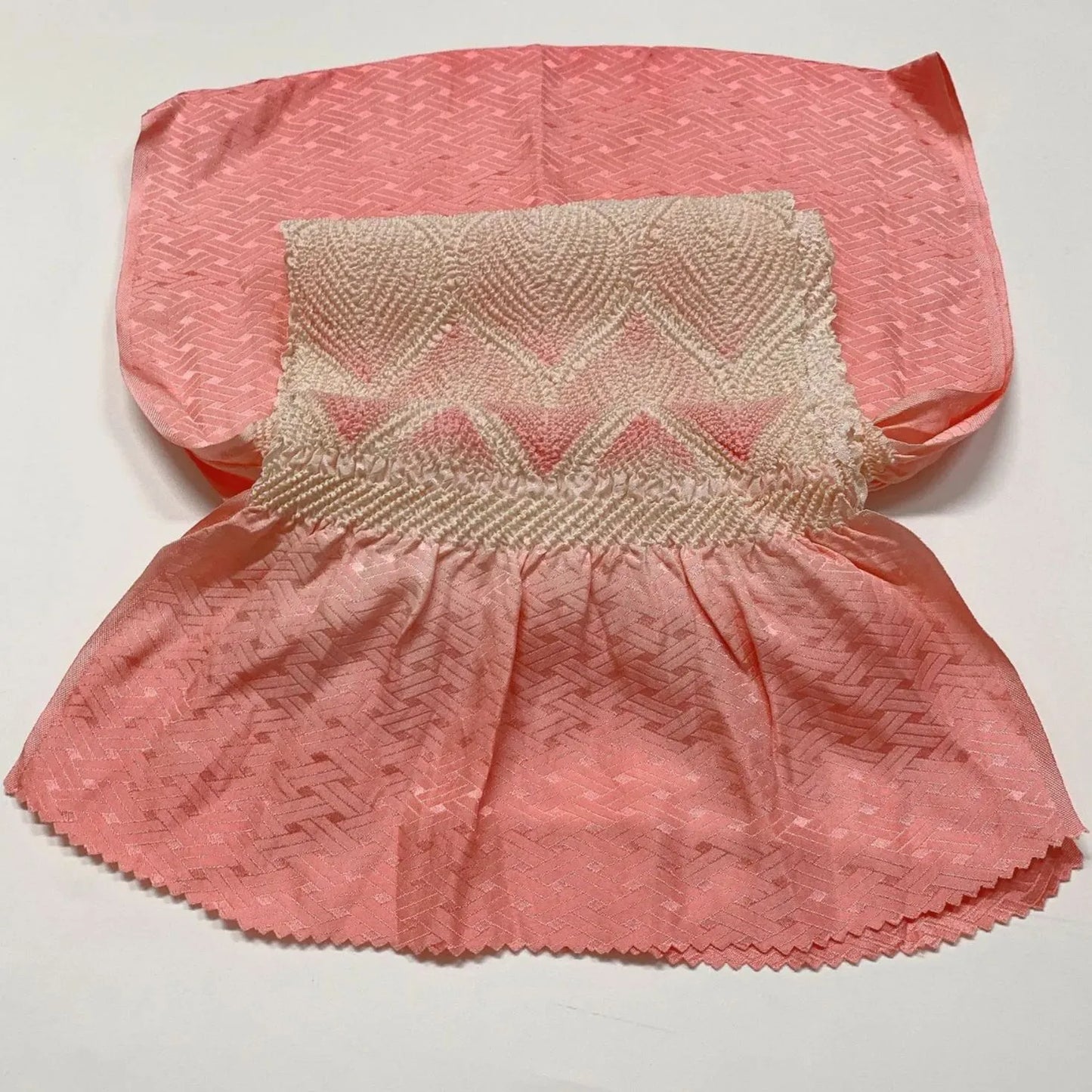 6503# Japanese Kimono Accessory Obiage and Obijime 2-piece Set Silk Shibori