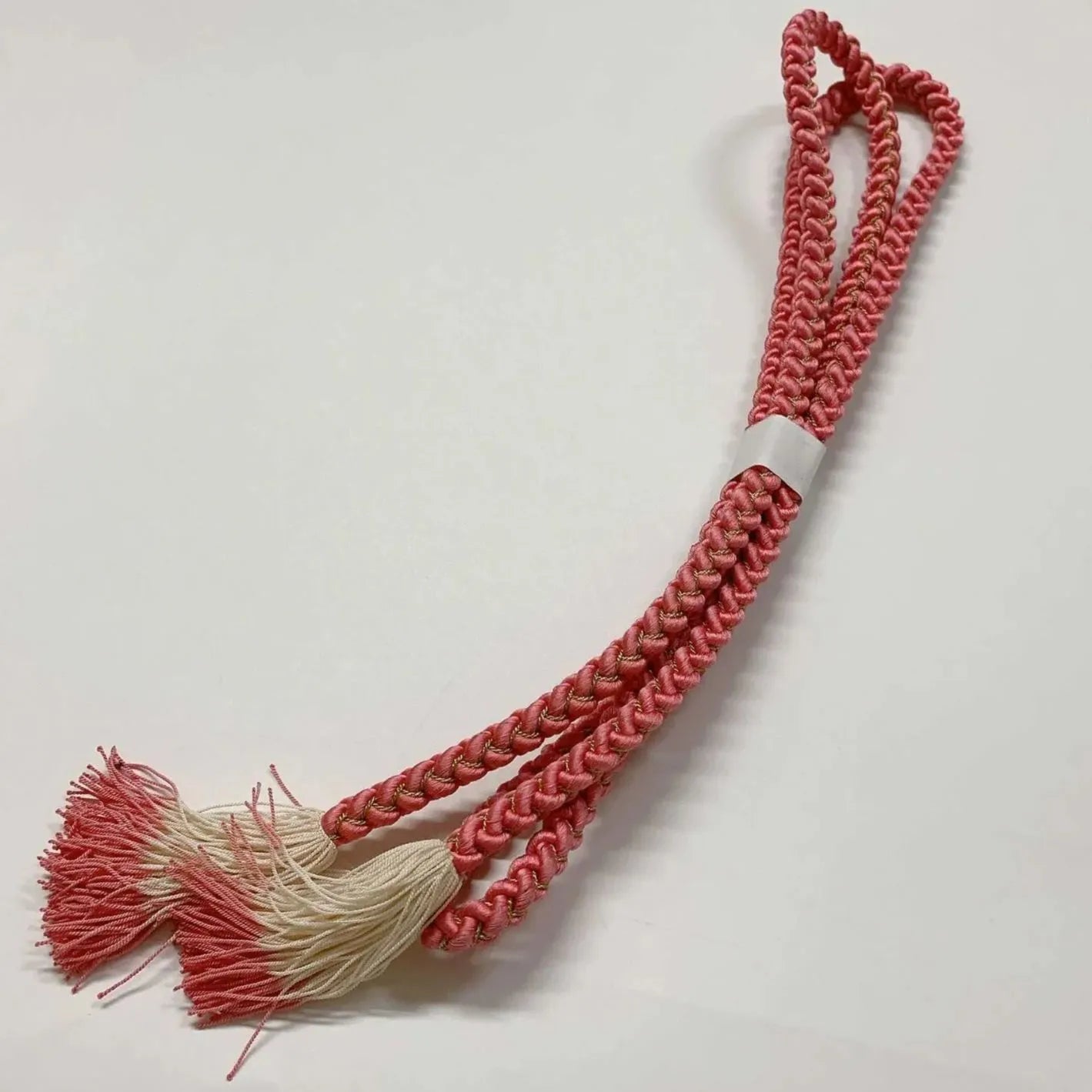 6506# Japanese Kimono Accessory Obiage and Obijime 2-piece Set Silk Shibori