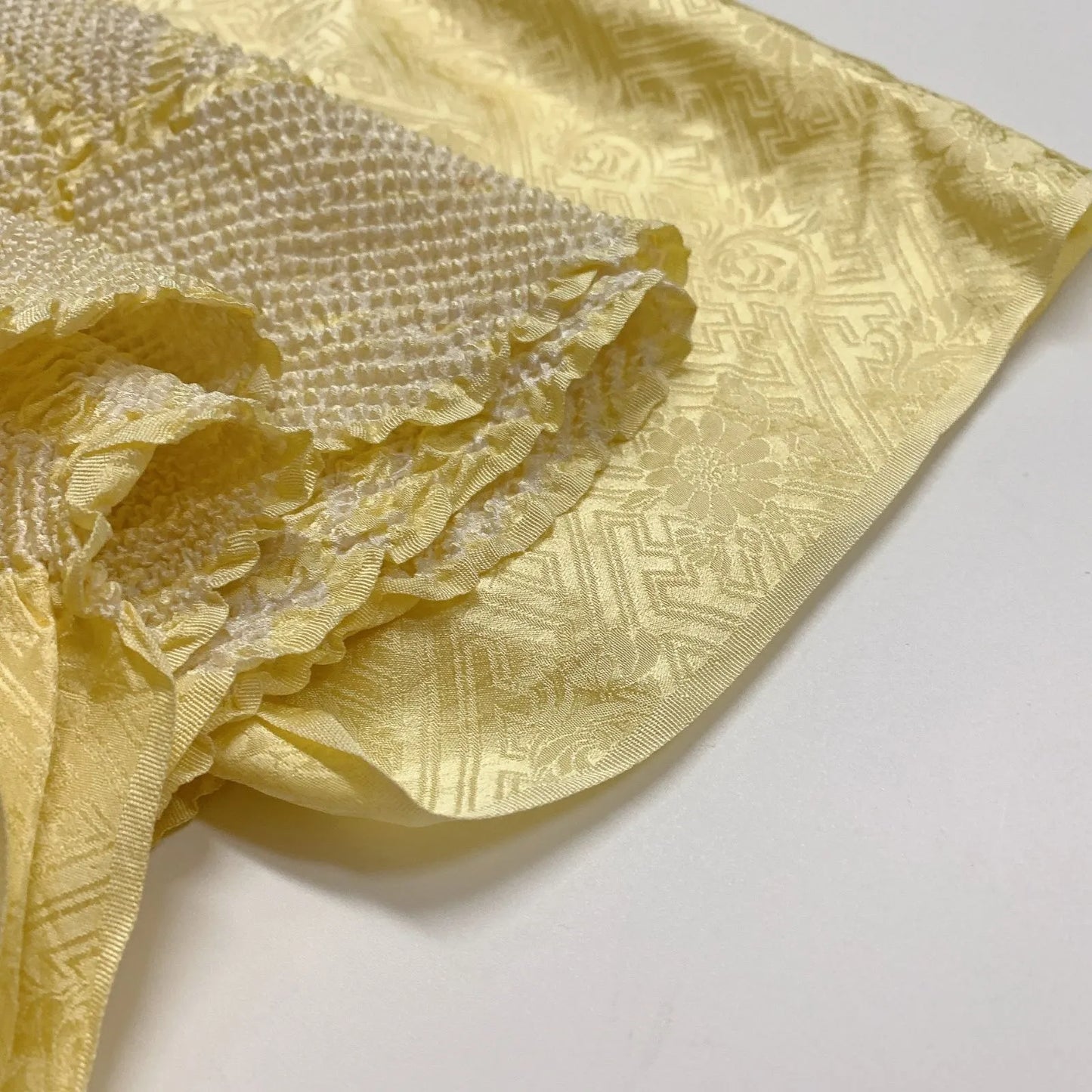 6513# Japanese Kimono Accessory Obiage and Obijime 2-piece Set Silk Shibori