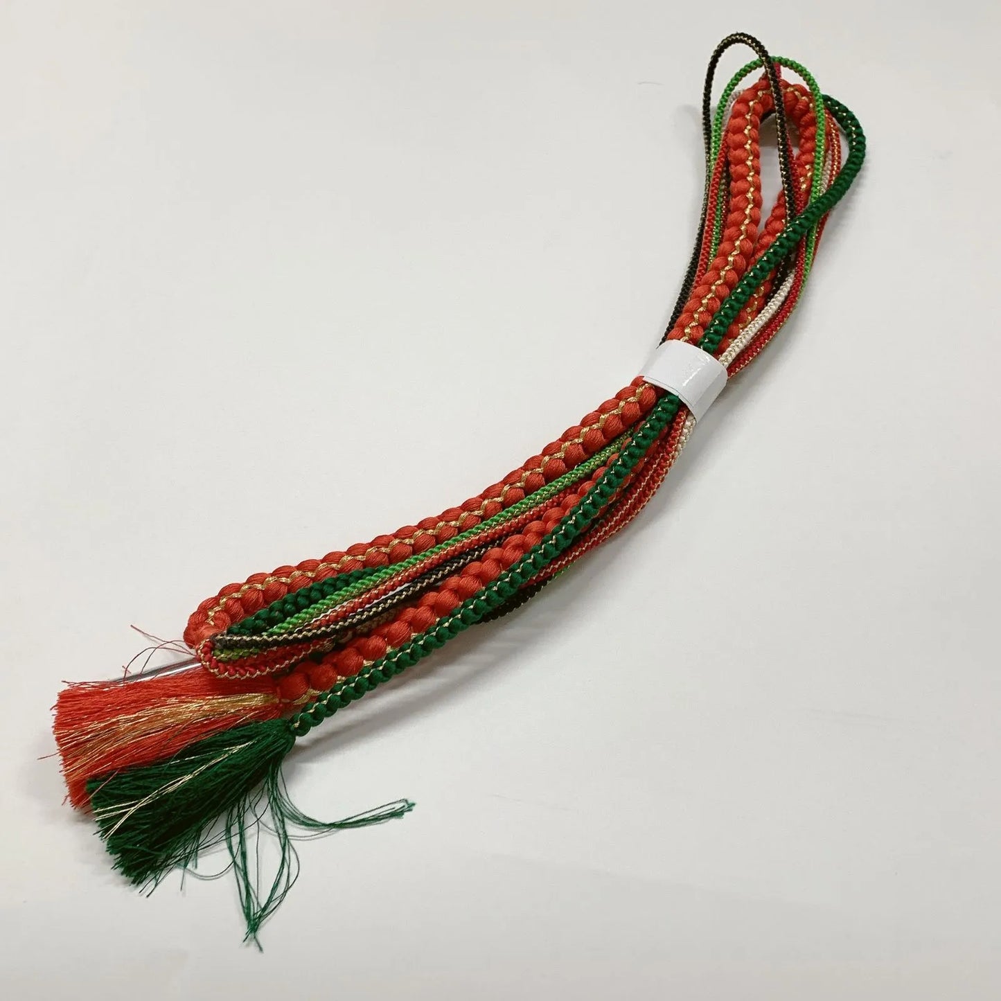 6514# Japanese Kimono Accessory Obiage and Obijime 2-piece Set Silk Shibori