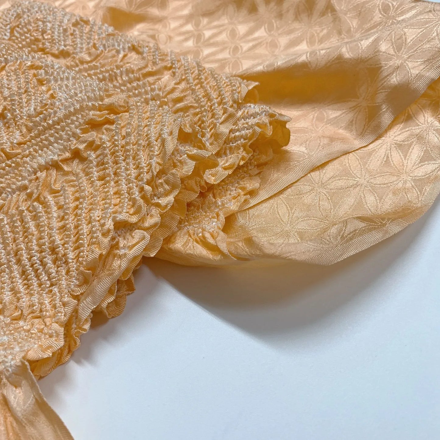 6514# Japanese Kimono Accessory Obiage and Obijime 2-piece Set Silk Shibori