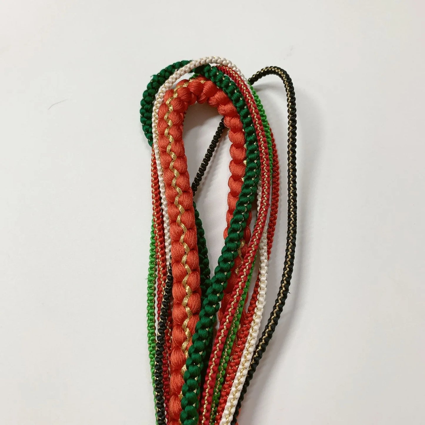 6514# Japanese Kimono Accessory Obiage and Obijime 2-piece Set Silk Shibori