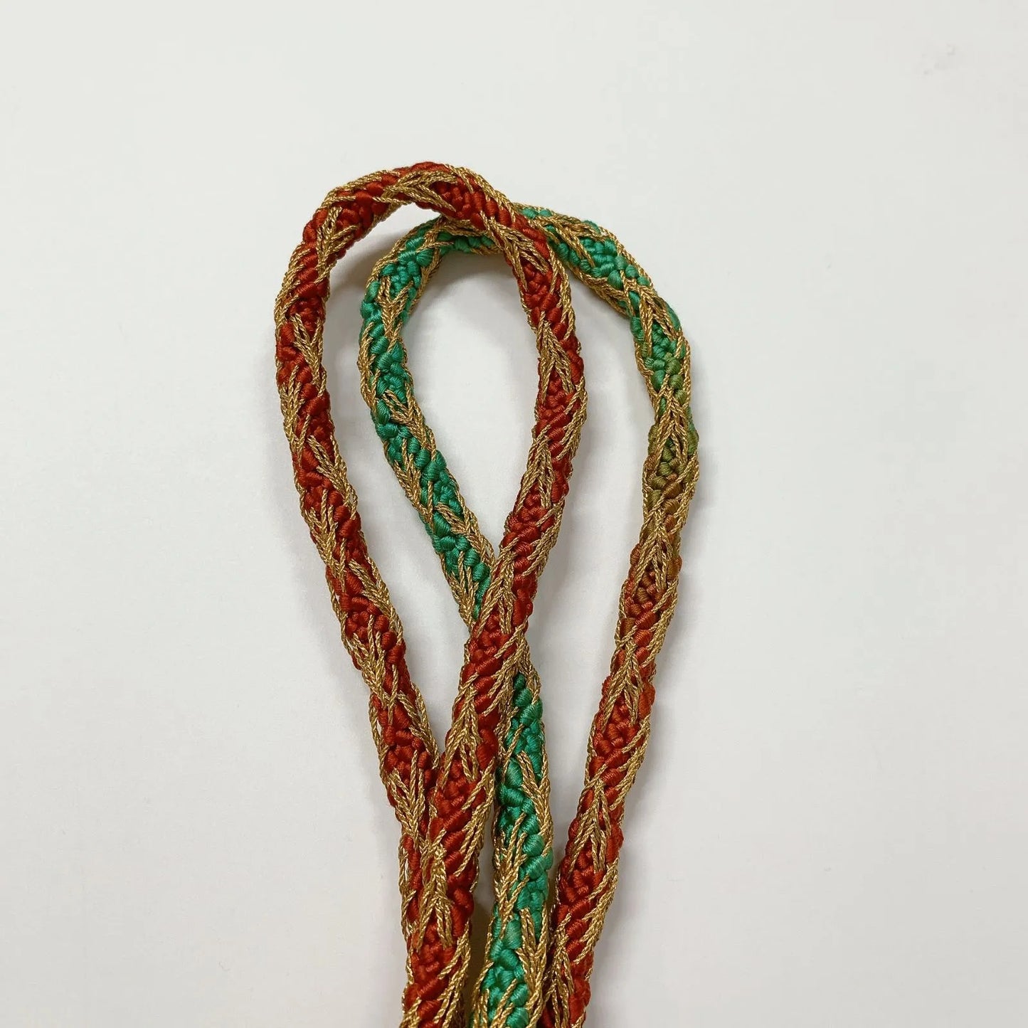 6515# Japanese Kimono Accessory Obiage and Obijime 2-piece Set Silk Shibori