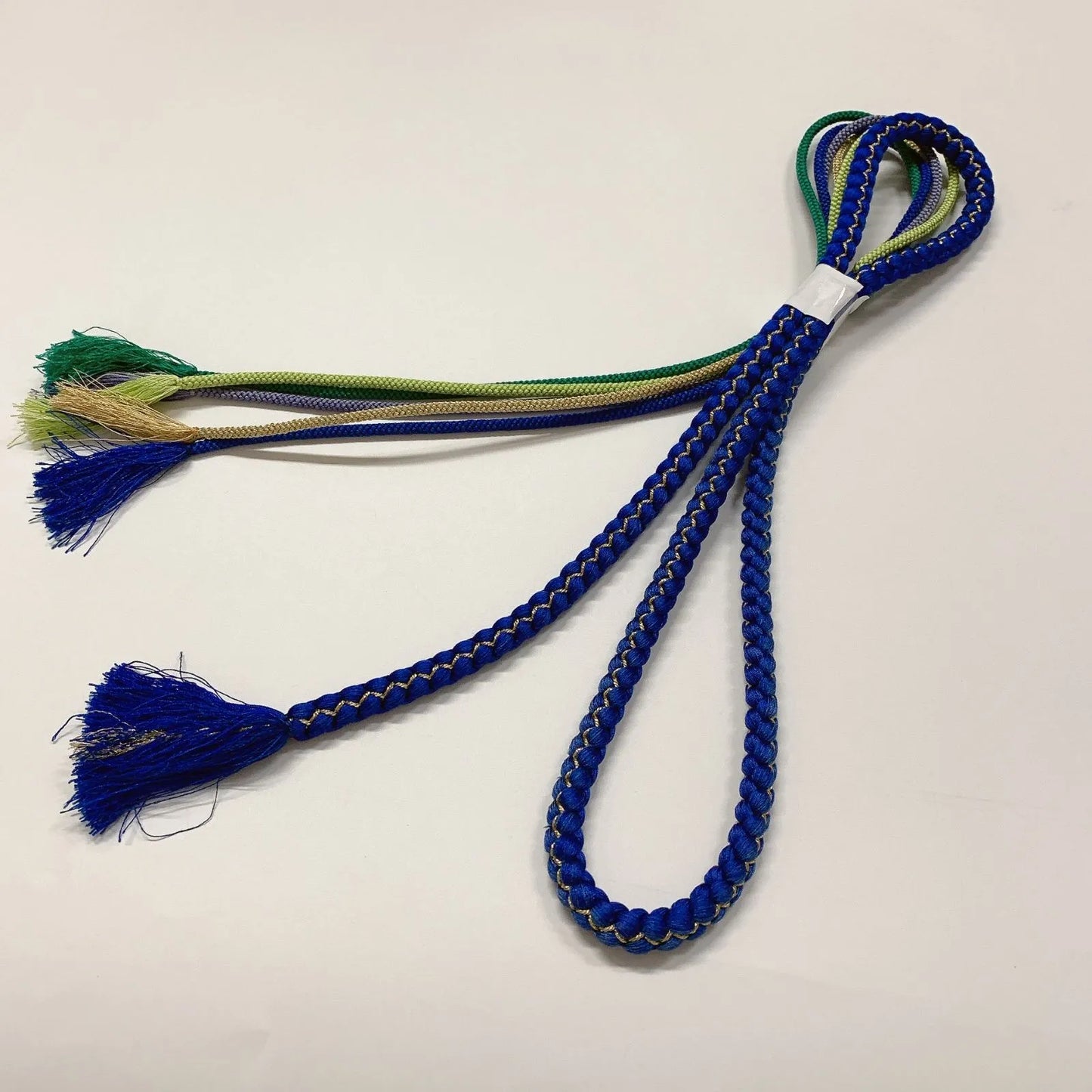 6516# Japanese Kimono Accessory Obiage and Obijime 2-piece Set Silk Shibori