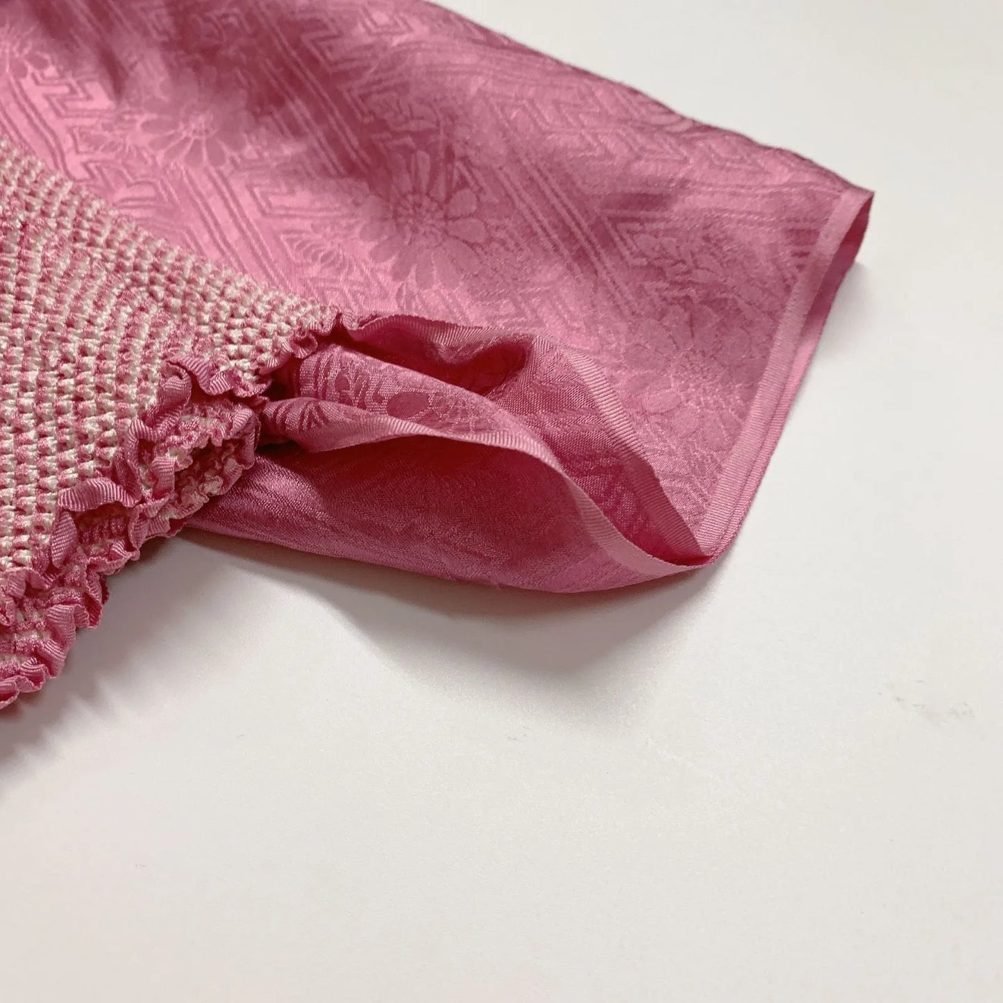 6517# Japanese Kimono Accessory Obiage and Obijime 2-piece Set Silk Shibori