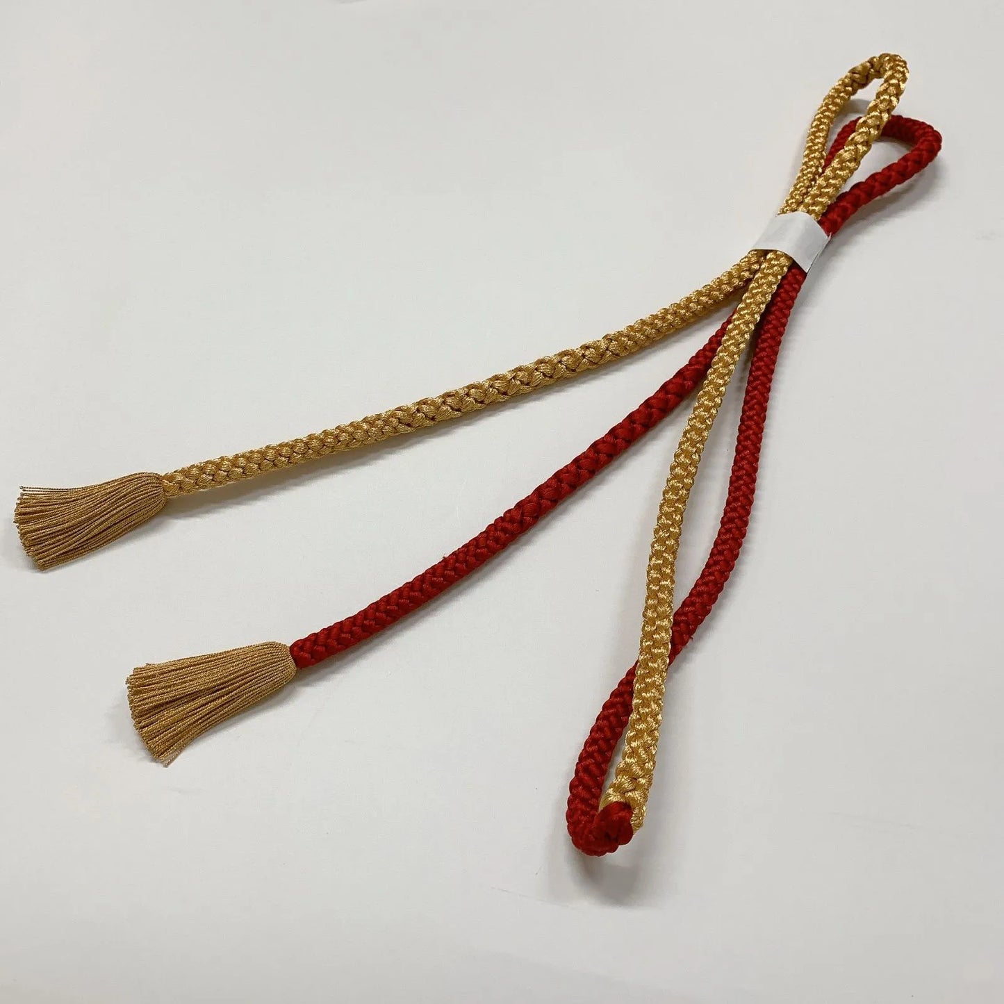 6518# Japanese Kimono Accessory Obiage and Obijime 2-piece Set Silk Shibori