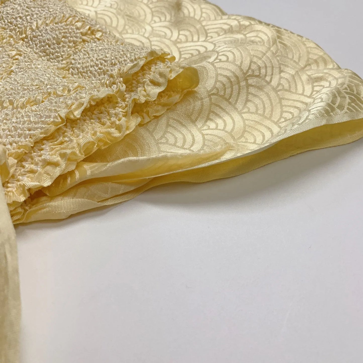 6518# Japanese Kimono Accessory Obiage and Obijime 2-piece Set Silk Shibori