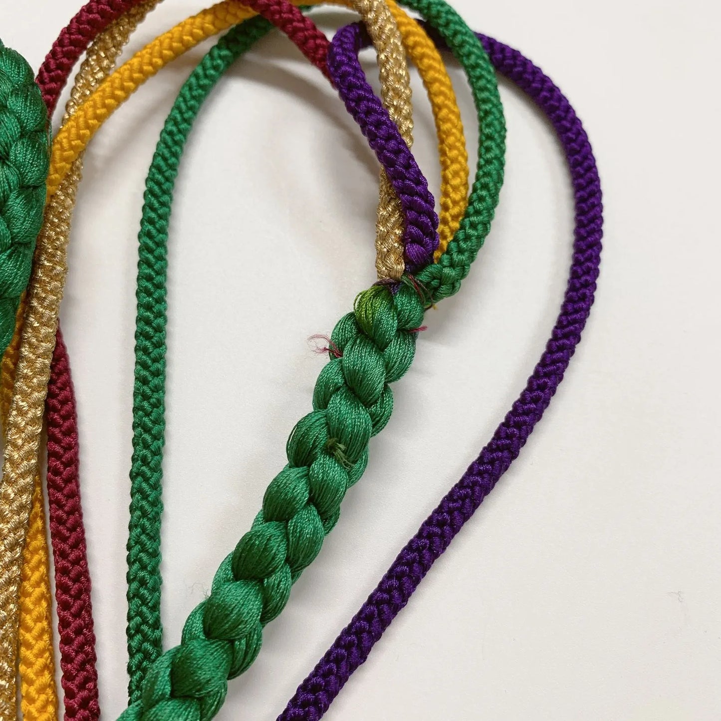 6519# Japanese Kimono Accessory Obiage and Obijime 2-piece Set Silk Shibori