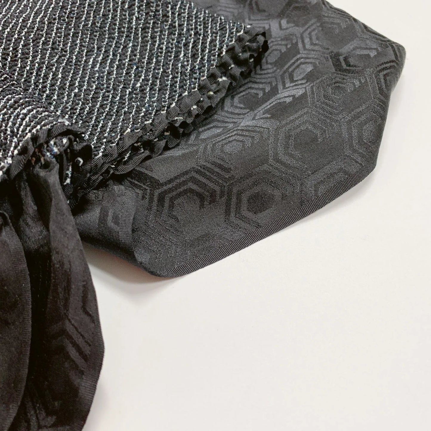 6520# Japanese Kimono Accessory Obiage and Obijime 2-piece Set Silk Shibori