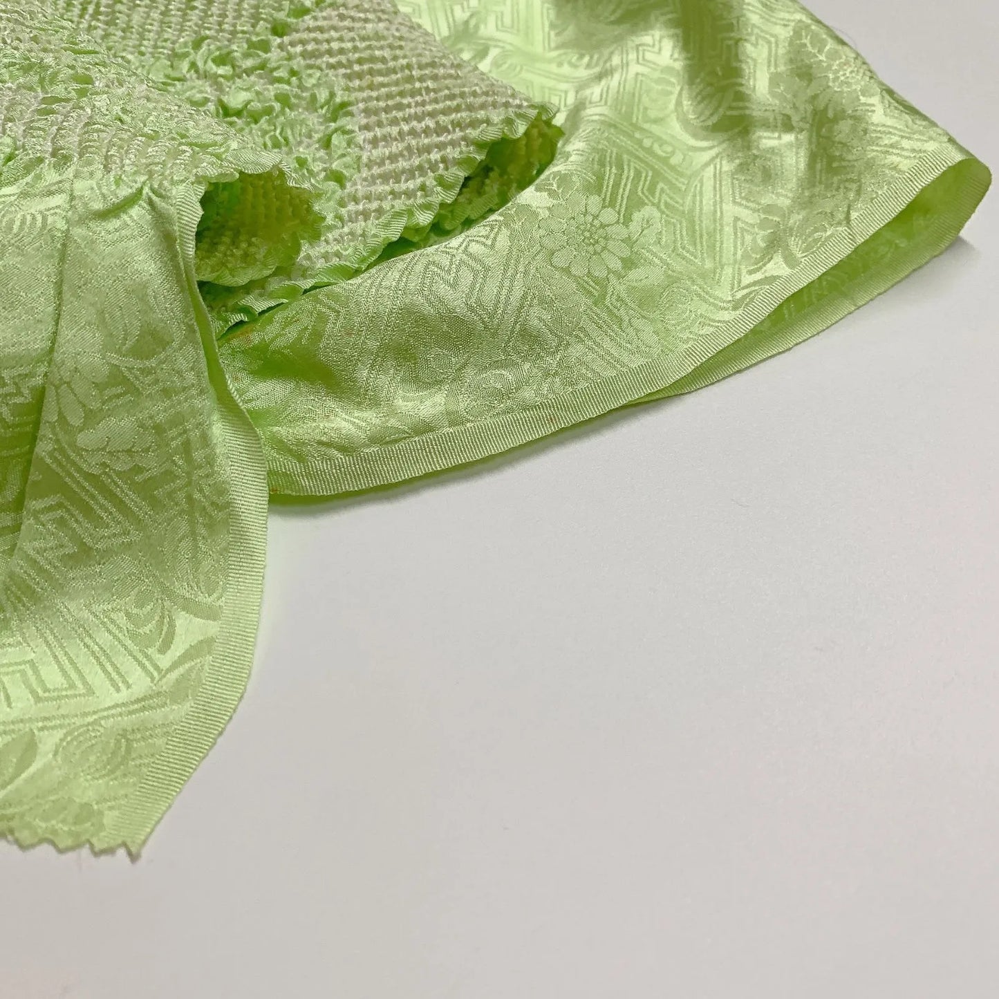 6522# Japanese Kimono Accessory Obiage and Obijime 2-piece Set Silk Shibori