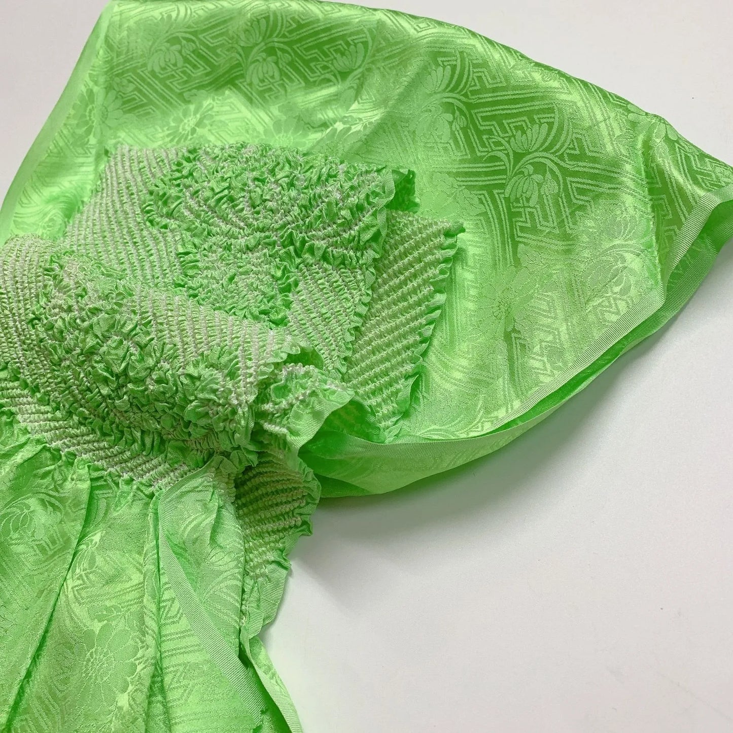 6523# Japanese Kimono Accessory Obiage and Obijime 2-piece Set Silk Shibori