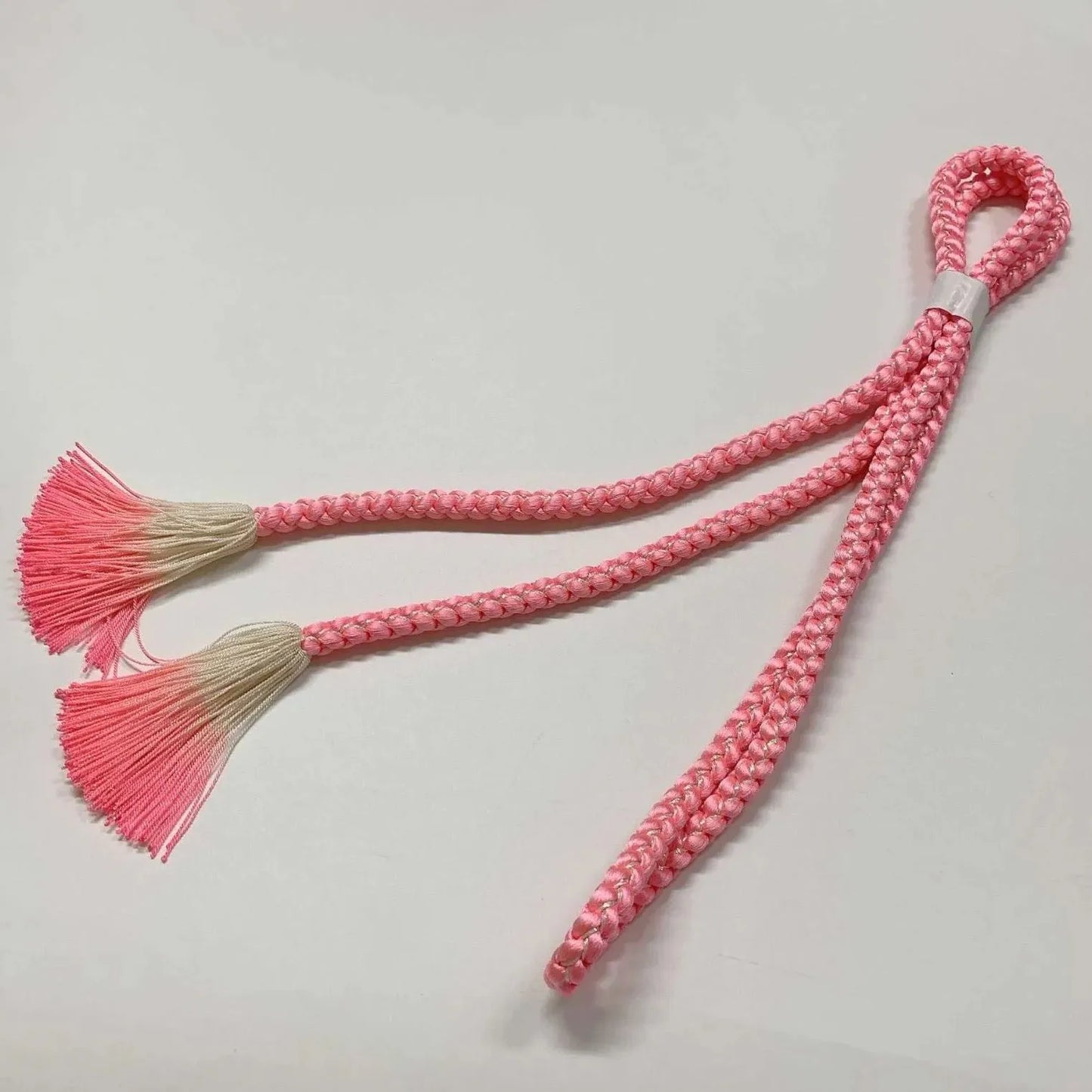 6508# Japanese Kimono Accessory Obiage and Obijime 2-piece Set Silk Shibori