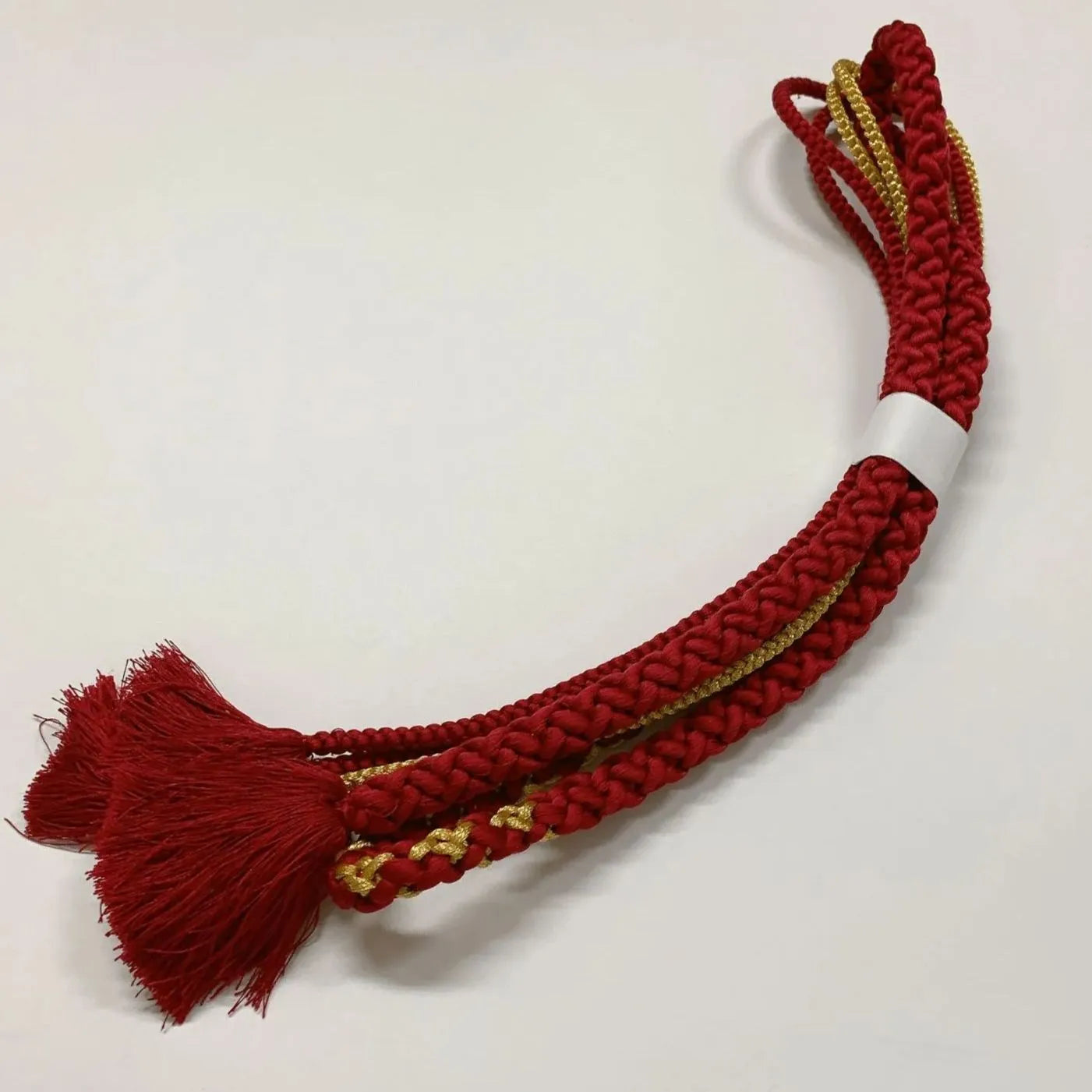 6513# Japanese Kimono Accessory Obiage and Obijime 2-piece Set Silk Shibori