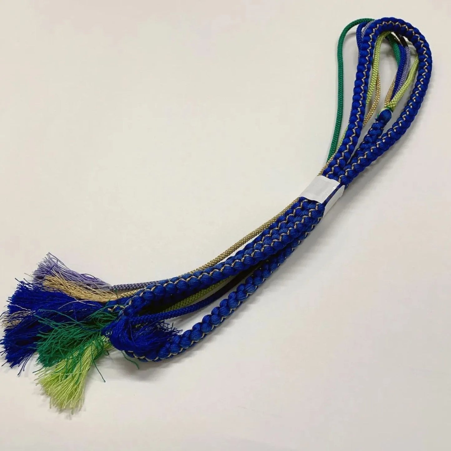 6516# Japanese Kimono Accessory Obiage and Obijime 2-piece Set Silk Shibori