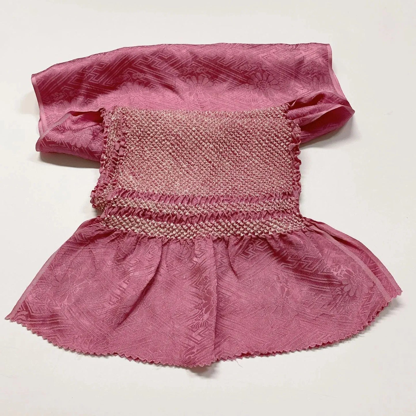 6517# Japanese Kimono Accessory Obiage and Obijime 2-piece Set Silk Shibori