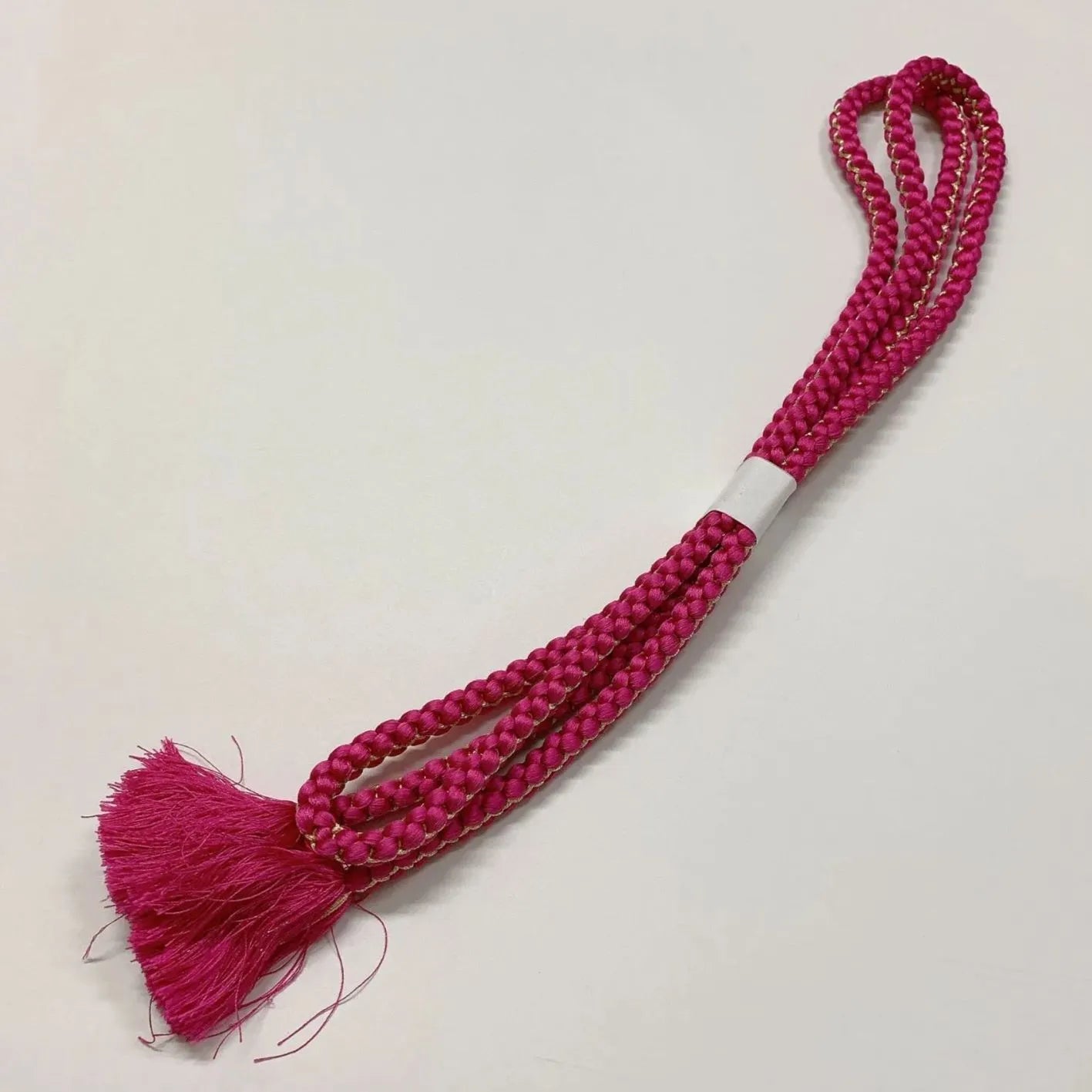 6517# Japanese Kimono Accessory Obiage and Obijime 2-piece Set Silk Shibori