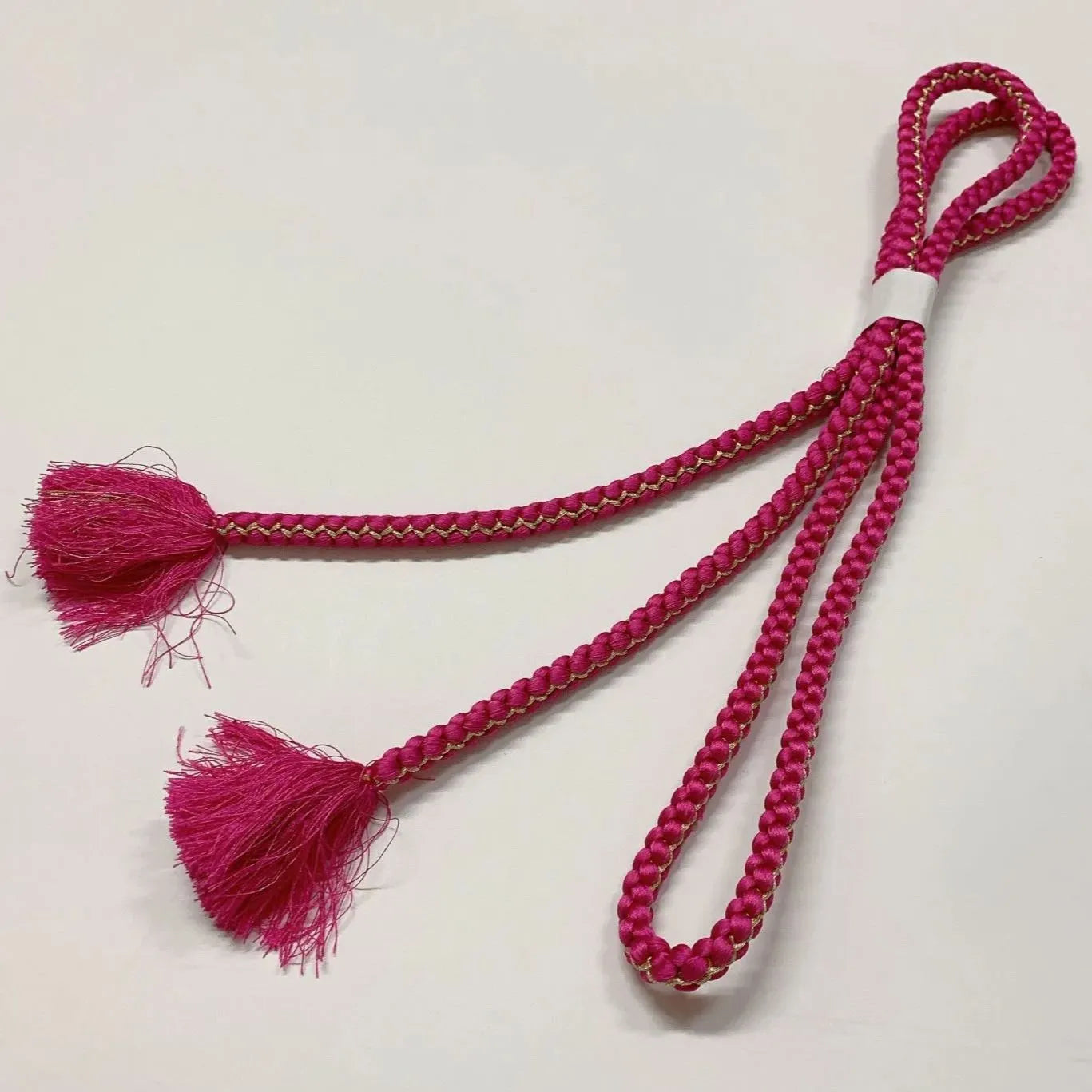 6517# Japanese Kimono Accessory Obiage and Obijime 2-piece Set Silk Shibori