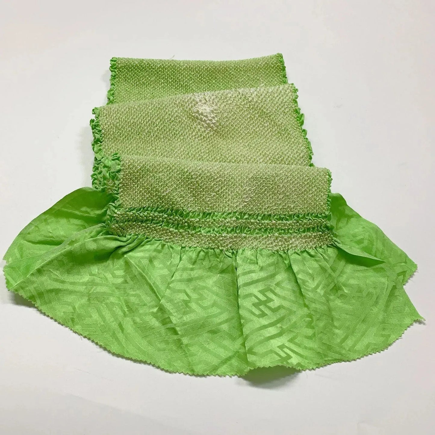 6519# Japanese Kimono Accessory Obiage and Obijime 2-piece Set Silk Shibori