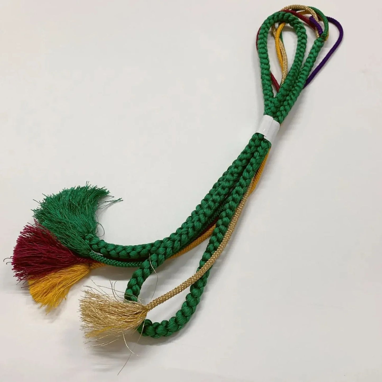 6519# Japanese Kimono Accessory Obiage and Obijime 2-piece Set Silk Shibori