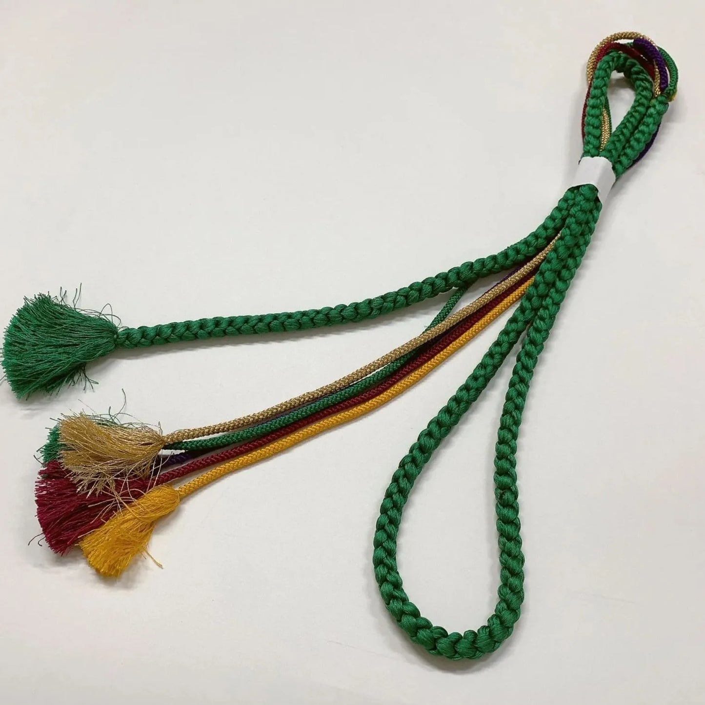 6519# Japanese Kimono Accessory Obiage and Obijime 2-piece Set Silk Shibori