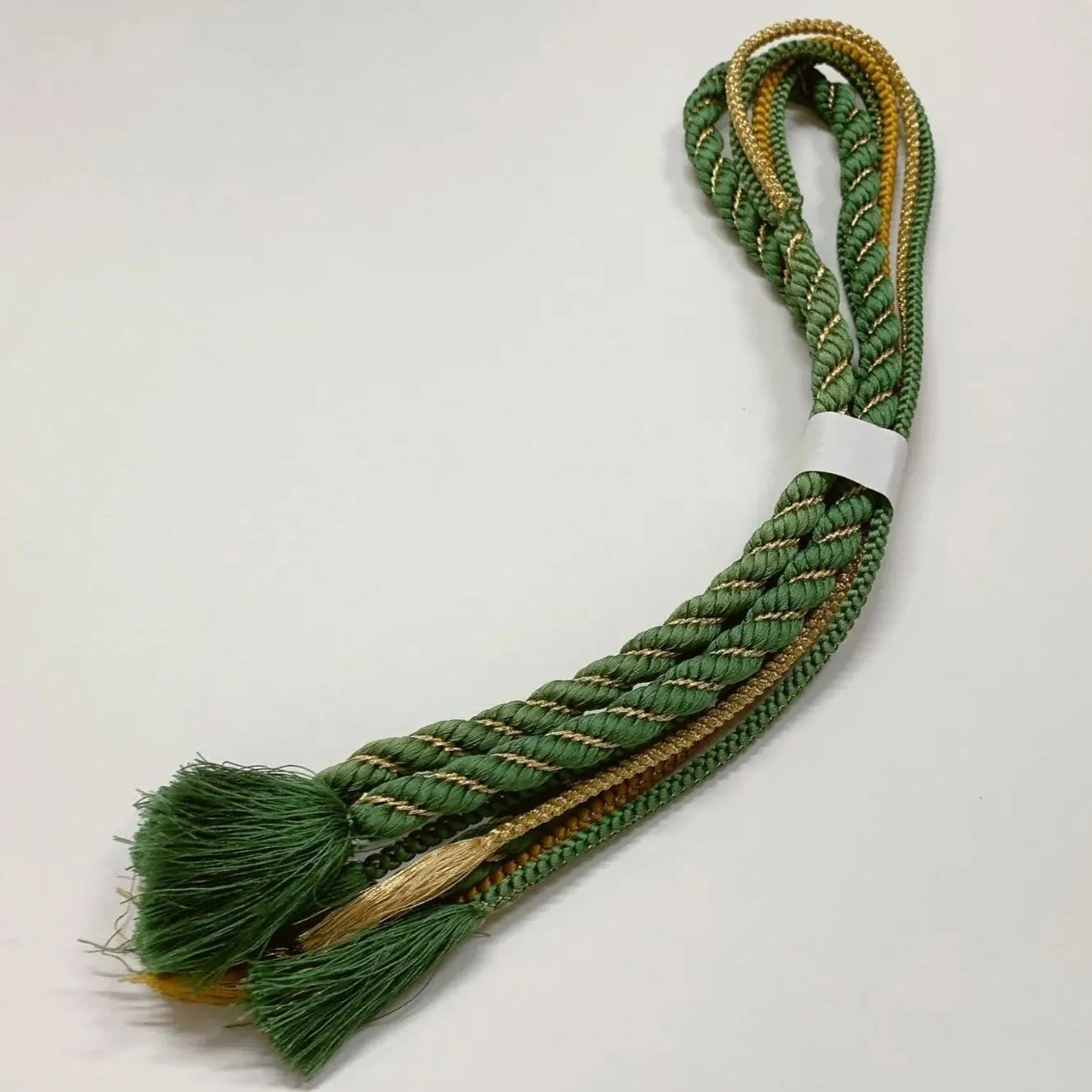 6520# Japanese Kimono Accessory Obiage and Obijime 2-piece Set Silk Shibori