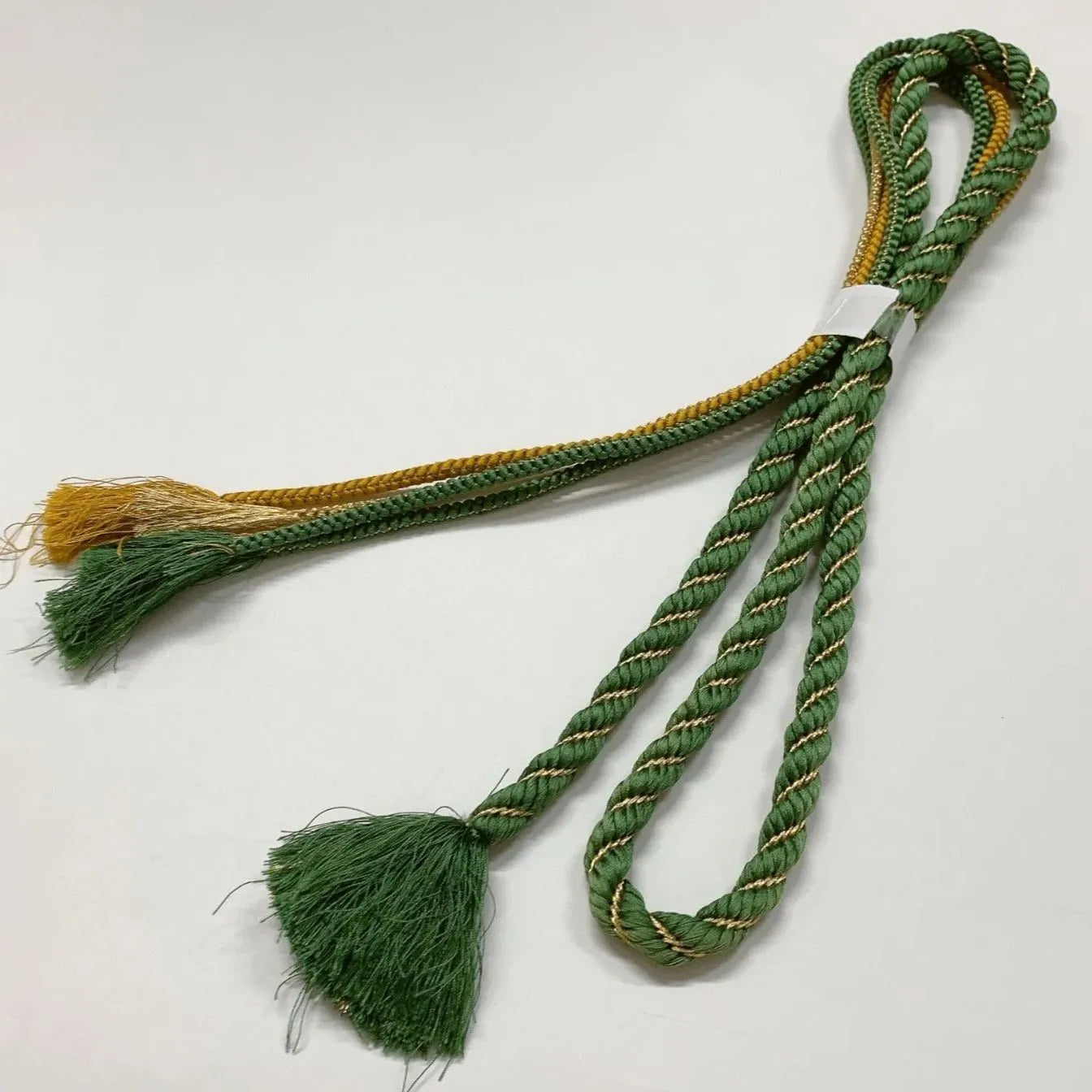 6520# Japanese Kimono Accessory Obiage and Obijime 2-piece Set Silk Shibori