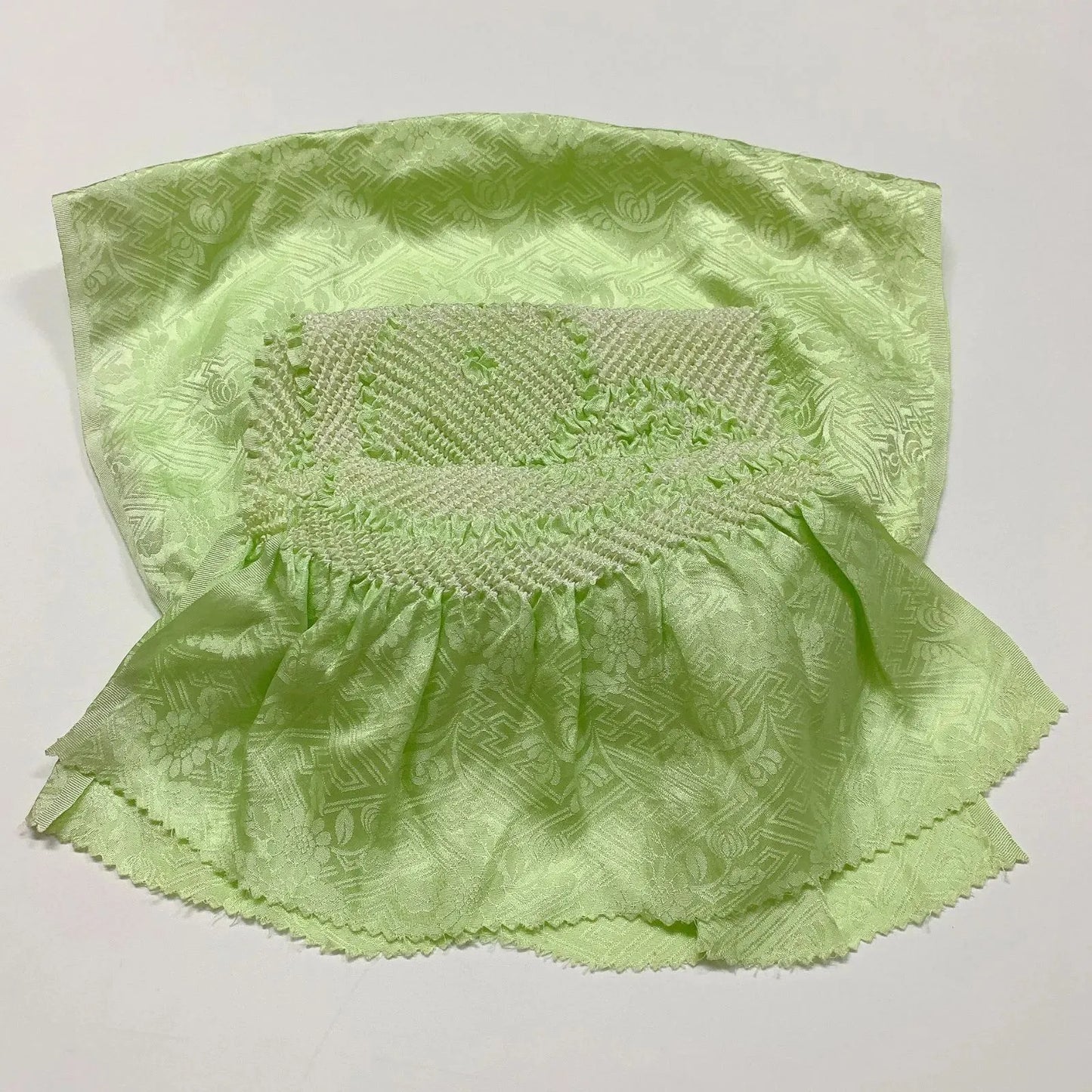 6522# Japanese Kimono Accessory Obiage and Obijime 2-piece Set Silk Shibori