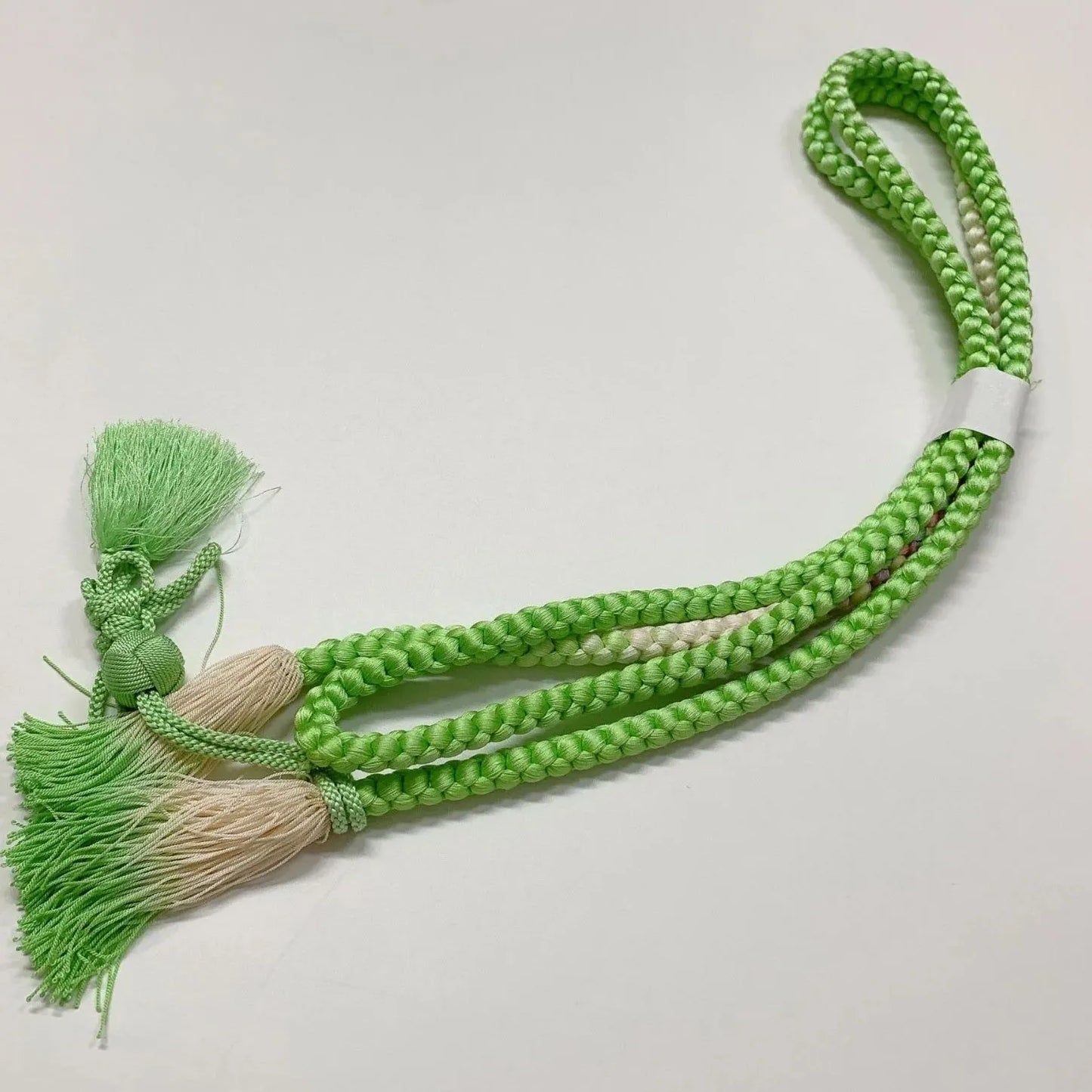 6522# Japanese Kimono Accessory Obiage and Obijime 2-piece Set Silk Shibori