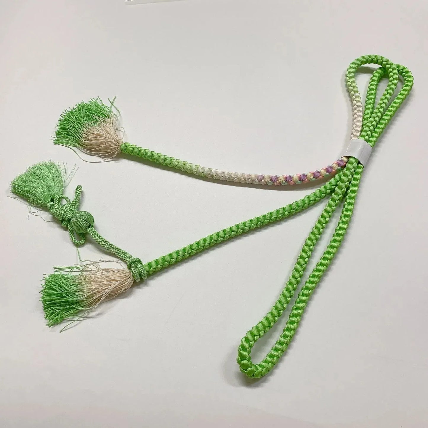 6522# Japanese Kimono Accessory Obiage and Obijime 2-piece Set Silk Shibori