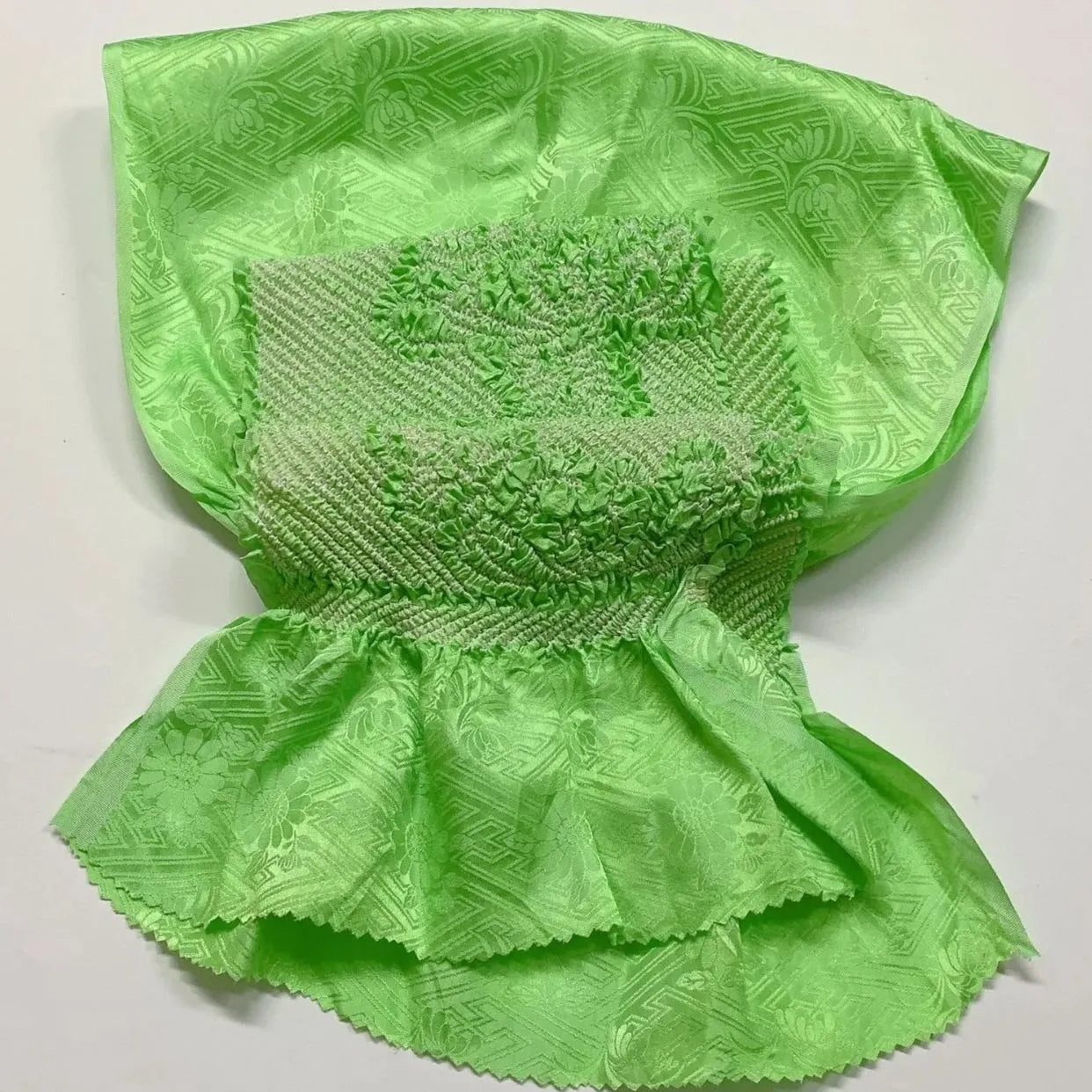 6523# Japanese Kimono Accessory Obiage and Obijime 2-piece Set Silk Shibori