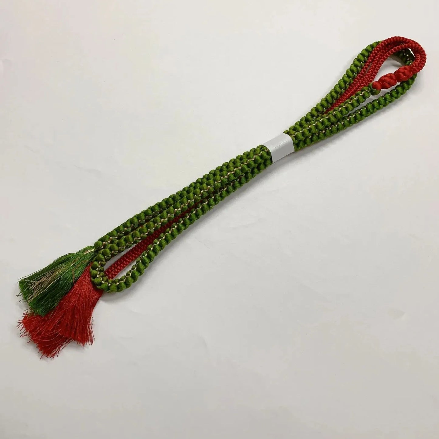 6523# Japanese Kimono Accessory Obiage and Obijime 2-piece Set Silk Shibori