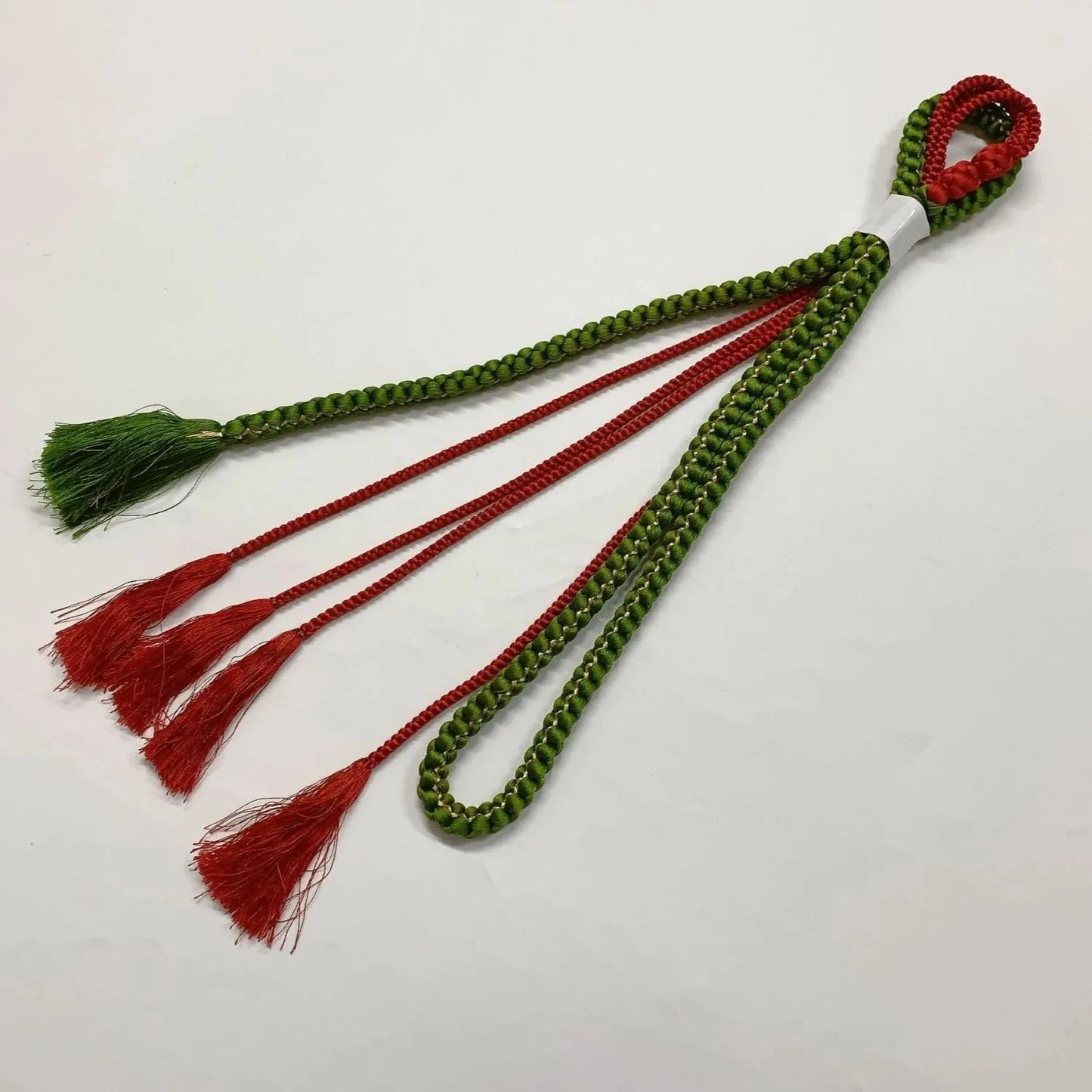 6523# Japanese Kimono Accessory Obiage and Obijime 2-piece Set Silk Shibori