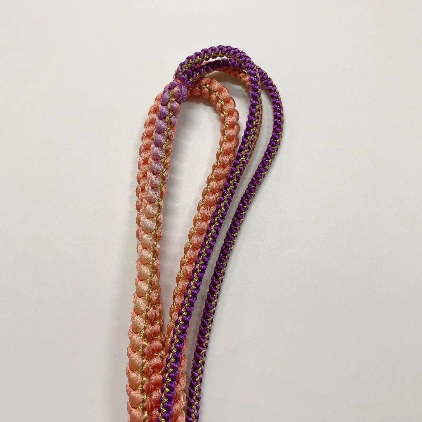 6524# Japanese Kimono Accessory Obiage and Obijime 2-piece Set Silk Shibori