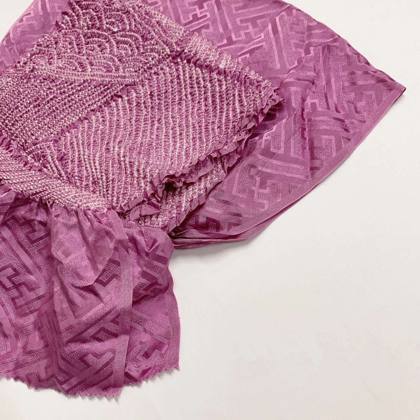 6530# Japanese Kimono Accessory Obiage and Obijime 2-piece Set Silk Shibori