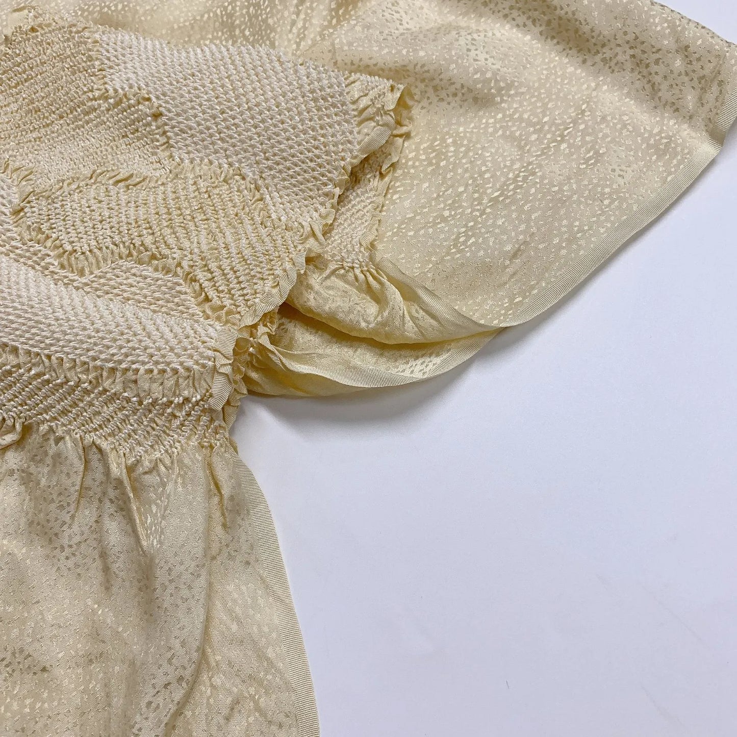 6533# Japanese Kimono Accessory Obiage and Obijime 2-piece Set Silk Shibori