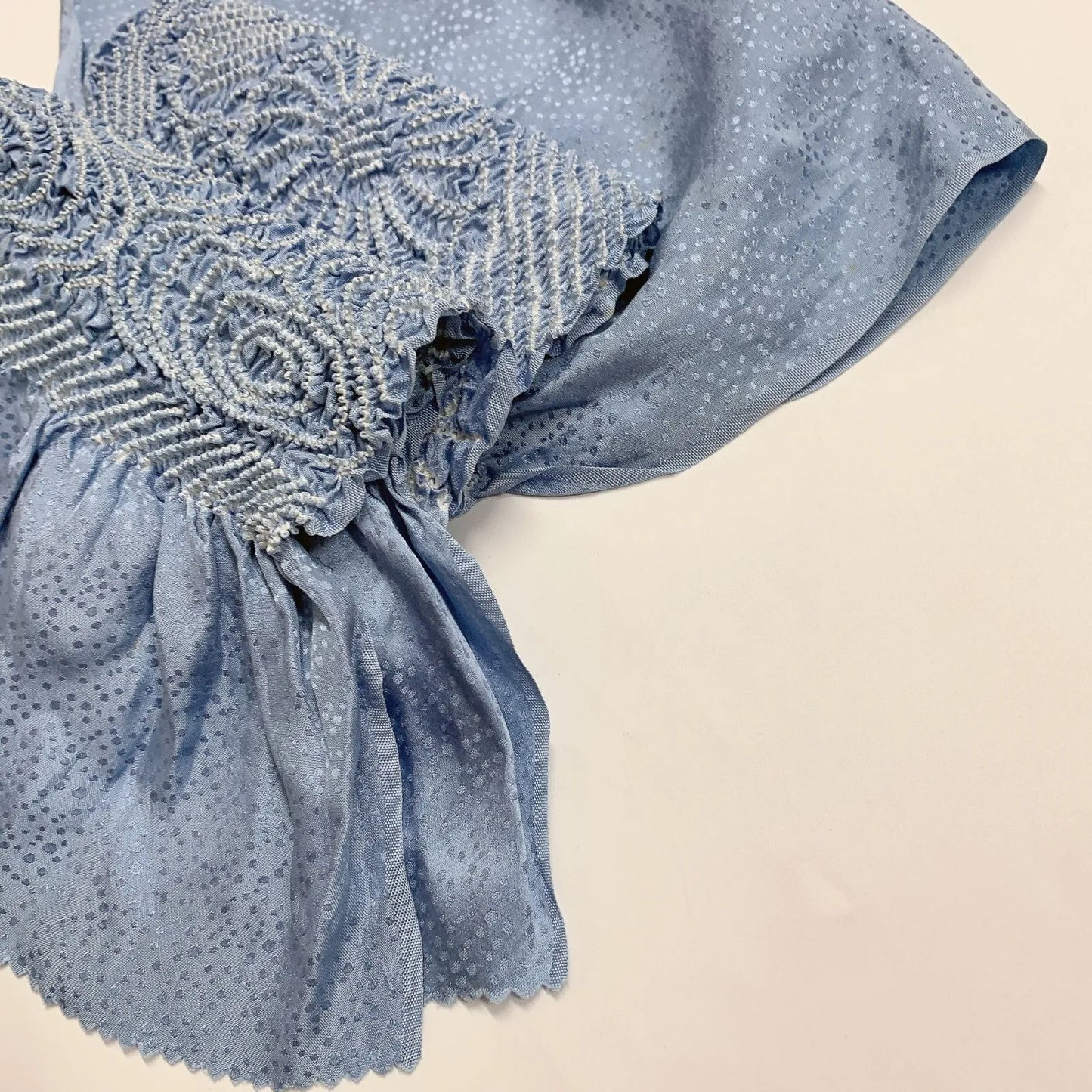 6534# Japanese Kimono Accessory Obiage and Obijime 2-piece Set Silk Shibori