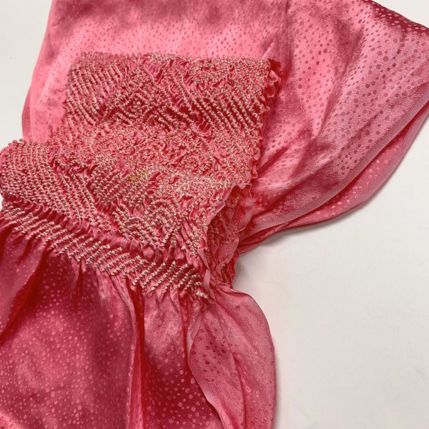 6536# Japanese Kimono Accessory Obiage and Obijime 2-piece Set Silk Shibori